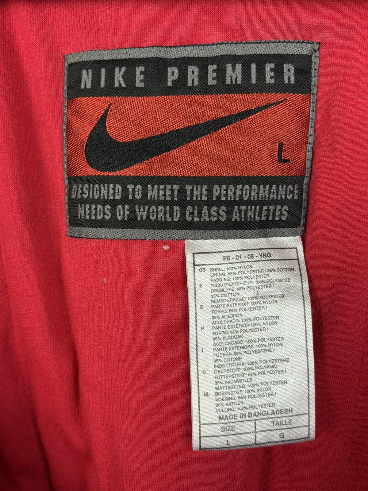 Nike 90s Nike PSV Eindhoven 1996/97 Training Coat Jacket Soccer L Size US L / EU 52-54 / 3 - 13 Thumbnail