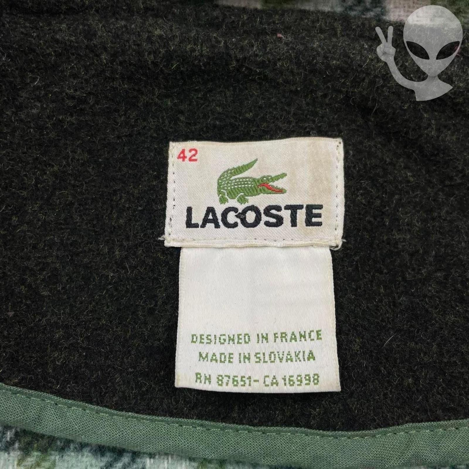 Lacoste Lacoste Wool Duffle Coat Medium Charcoal Grey Plaid Lined Size M / US 6-8 / IT 42-44 - 6 Thumbnail
