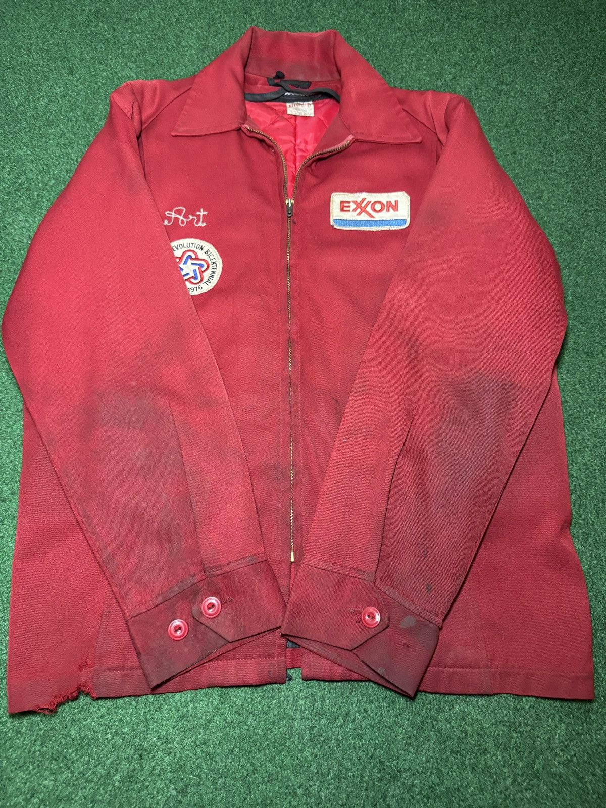 Vintage Vintage 70s Exxon Chain Stitched Art Union Made Jacket Size US L / EU 52-54 / 3 - 11 Thumbnail