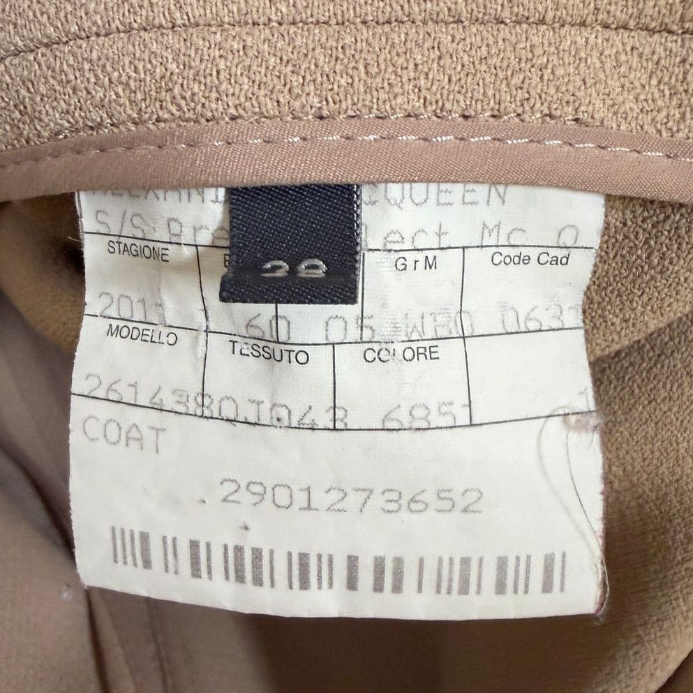 Alexander McQueen Alexander McQueen Beige Long Coat Size M / US 6-8 / IT 42-44 - 4 Thumbnail