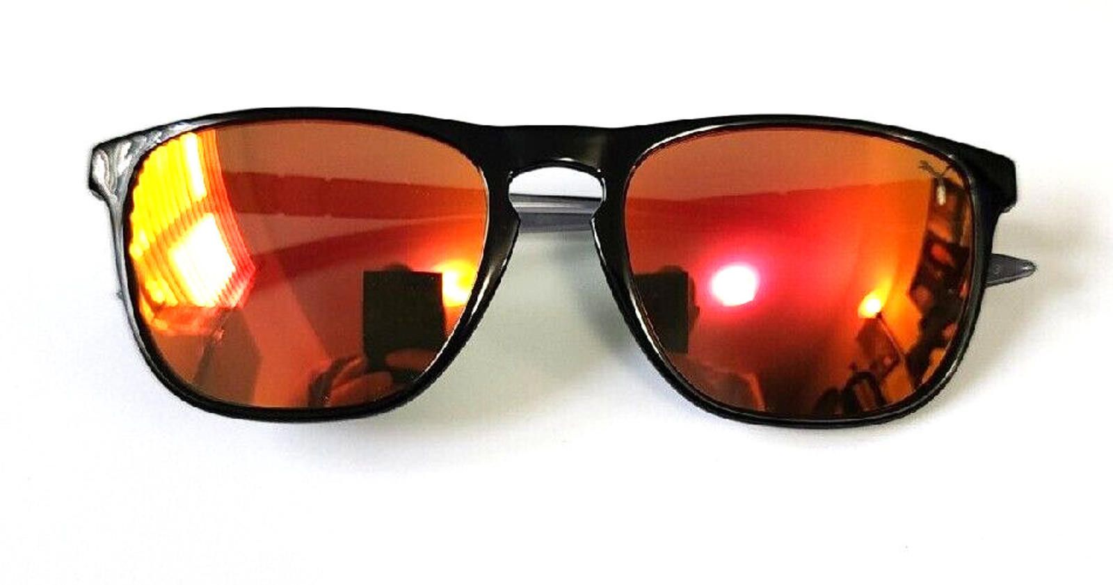 Puma PUMA PU0131S 003 Ignite Black Orange Sunglasses 54-19 145 Size ONE SIZE - 2 Thumbnail