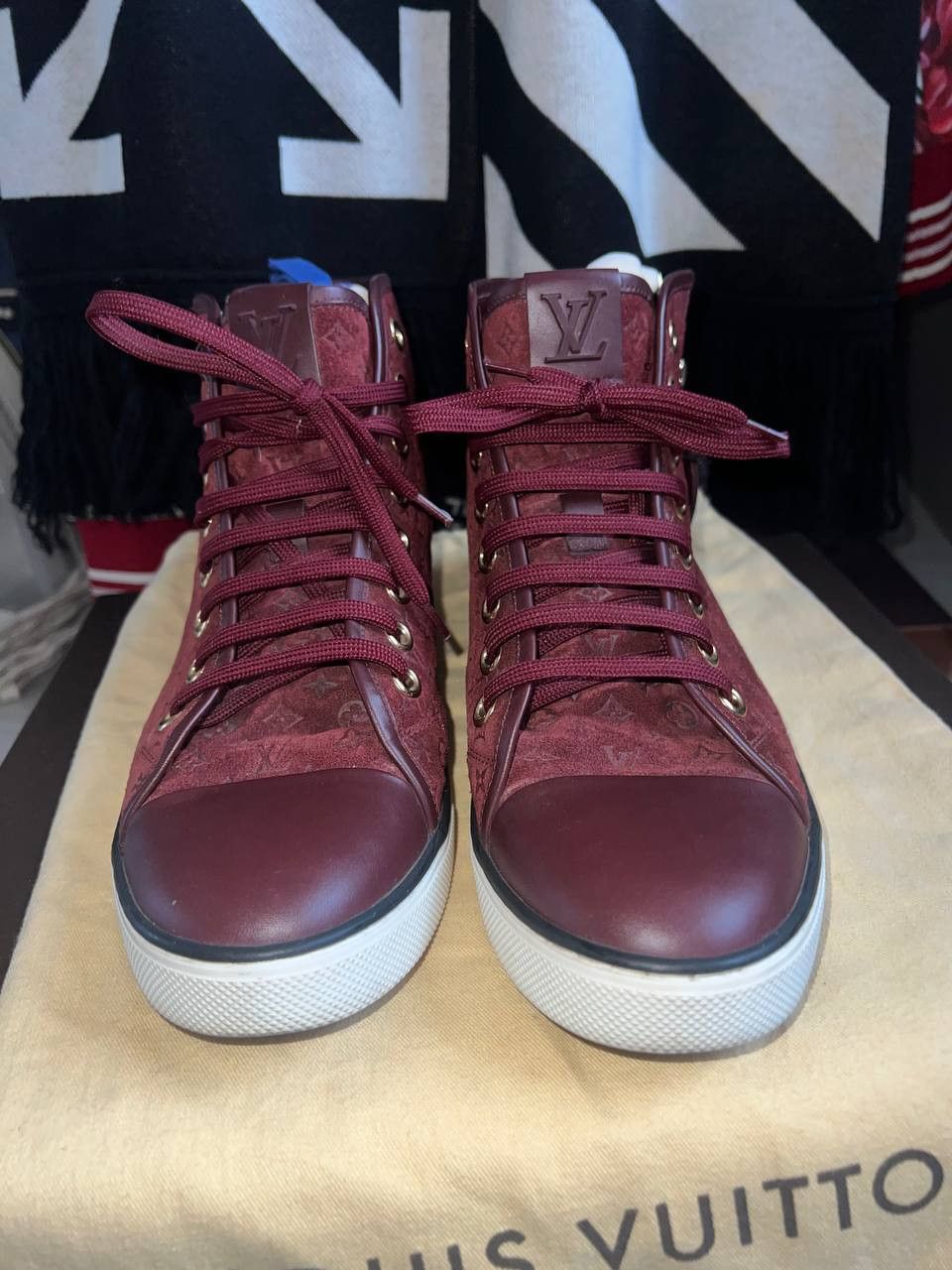 Louis Vuitton Louis Vuitton Punchy High Top Sneakers Size US 9.5 / IT 39.5 - 4 Thumbnail