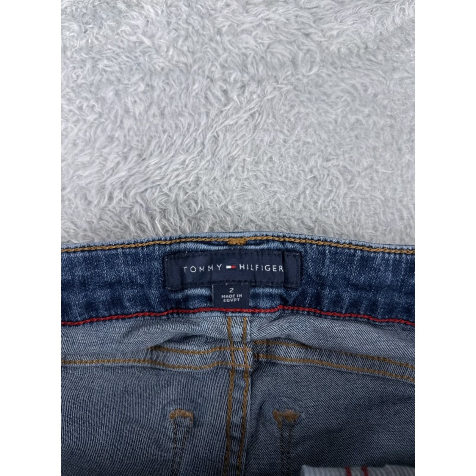 Tommy Hilfiger Tommy Hilfiger Jeans Women Blue Denim Raleigh Skinny Low Rise 27x26 5-Pocket Distressed Stretch Regular Size 26" / US 2 / IT 38 - 6 Thumbnail