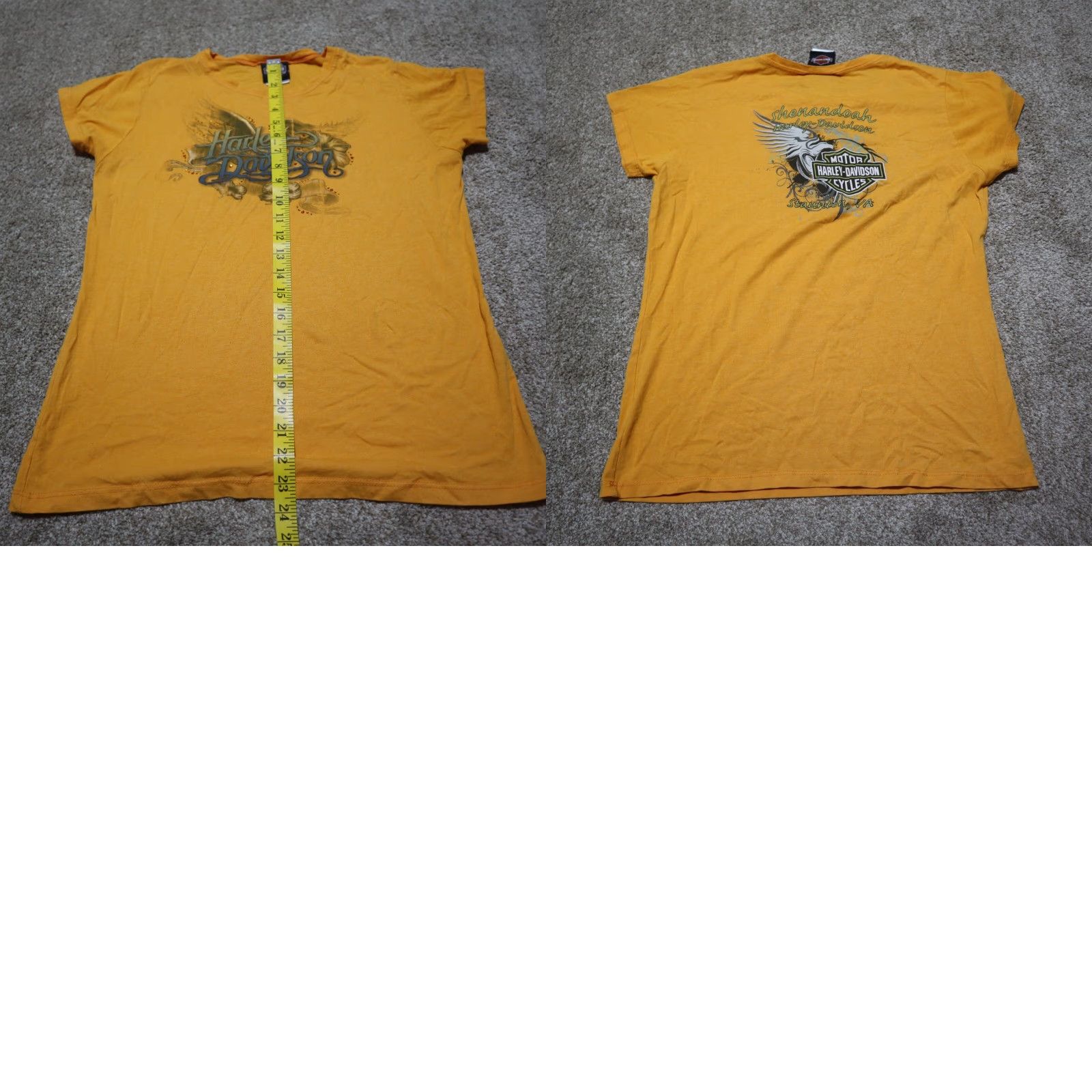 Harley Davidson Harley-Davidson Shirt Women XL Orange T-Shirt Motorcycle Virginia 90s? Size XL / US 12-14 / IT 48-50 - 8 Thumbnail