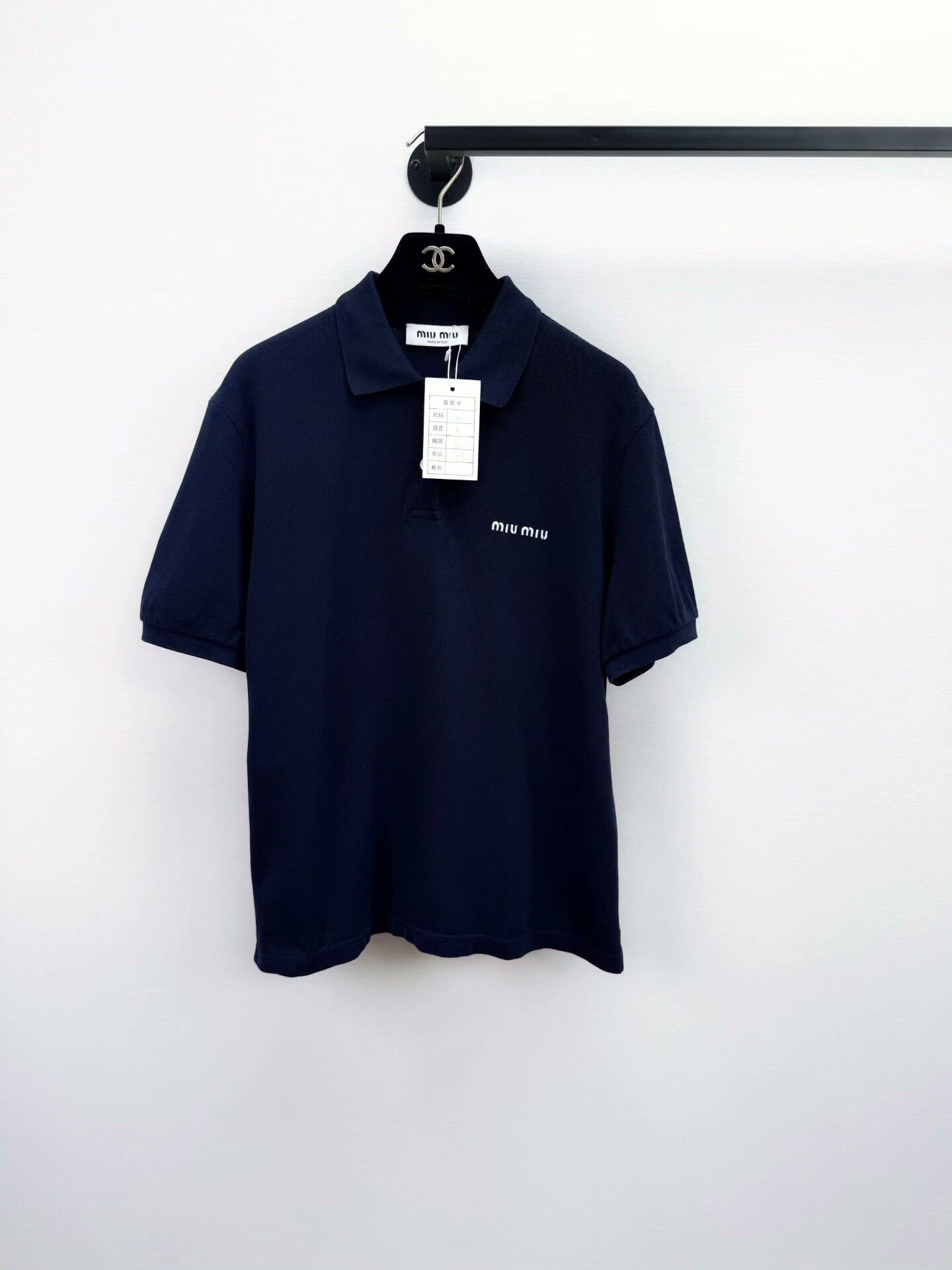 Miu Miu miumiu navy polo shirt in excellent condition Size US XS / EU 42 / 0 - 1 Thumbnail