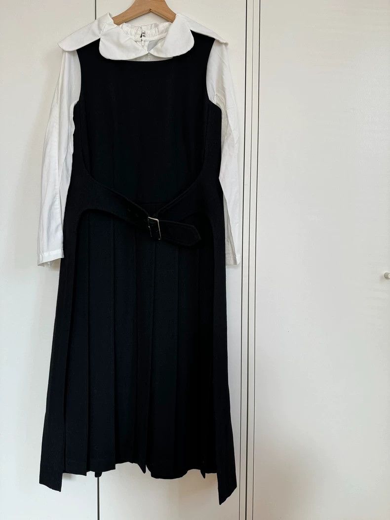 Comme des Garcons Comme Des Garcons Black waistband sleeveless jumpsuit pleat Size XS / US 0-2 / IT 36-38 - 1 Thumbnail