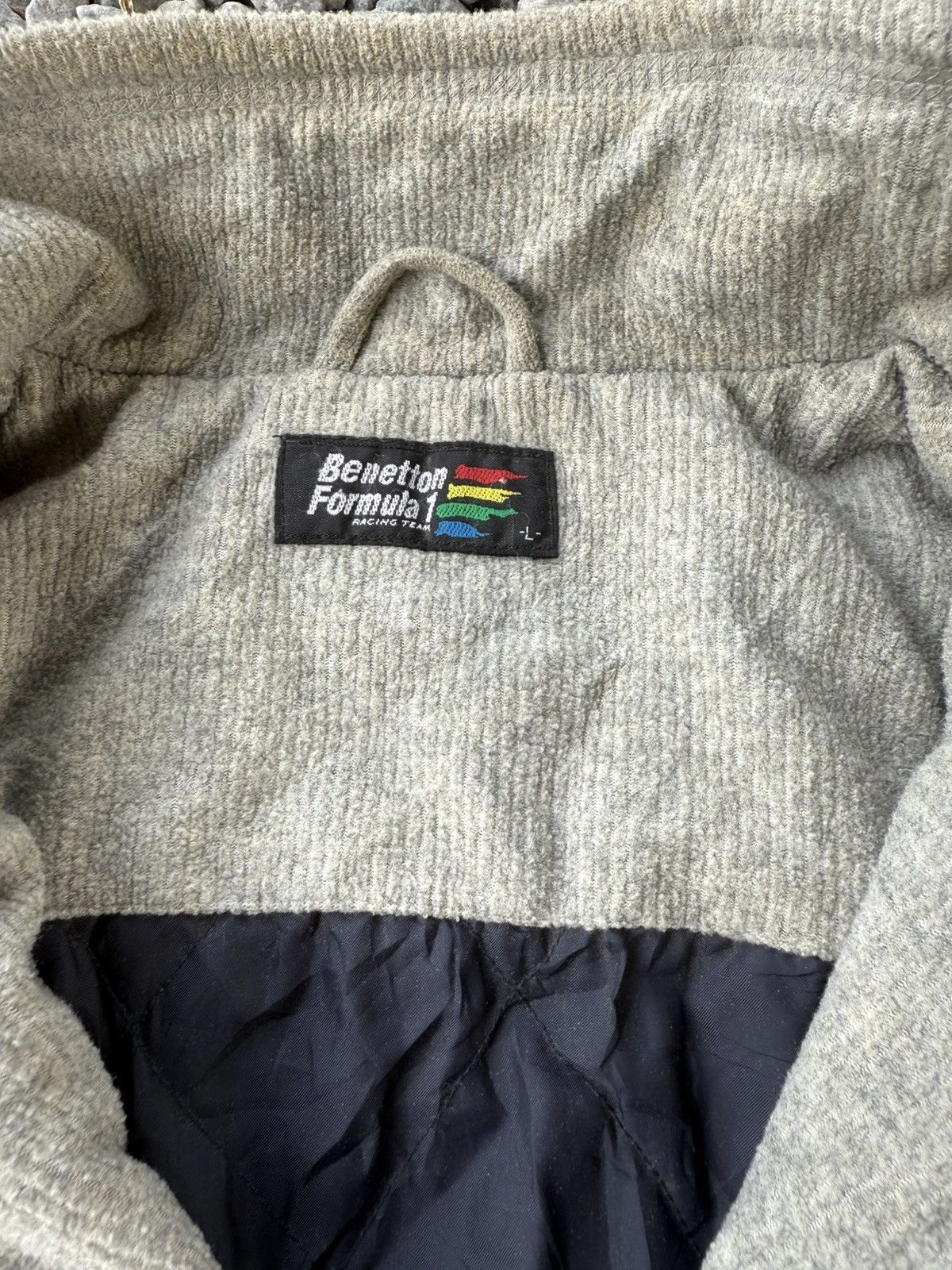 Benetton 🔥 Benetton Formula 1 racing team Sweat zipper jacket - L Size US L / EU 52-54 / 3 - 5 Thumbnail