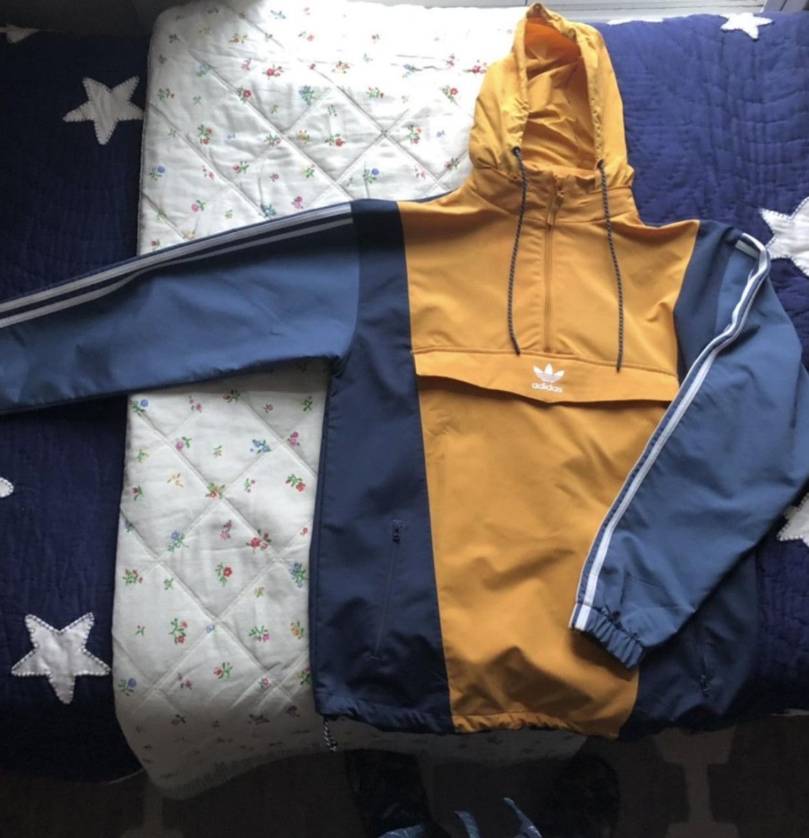 Adidas Yellow navy blue adidas anorak windbreaker jacket 6ix9ine 69 Size US S / EU 44-46 / 1 - 1 Thumbnail