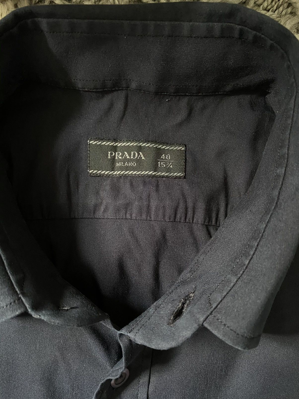 Prada Prada shirt business design collared button up Size US M / EU 48-50 / 2 - 7 Thumbnail