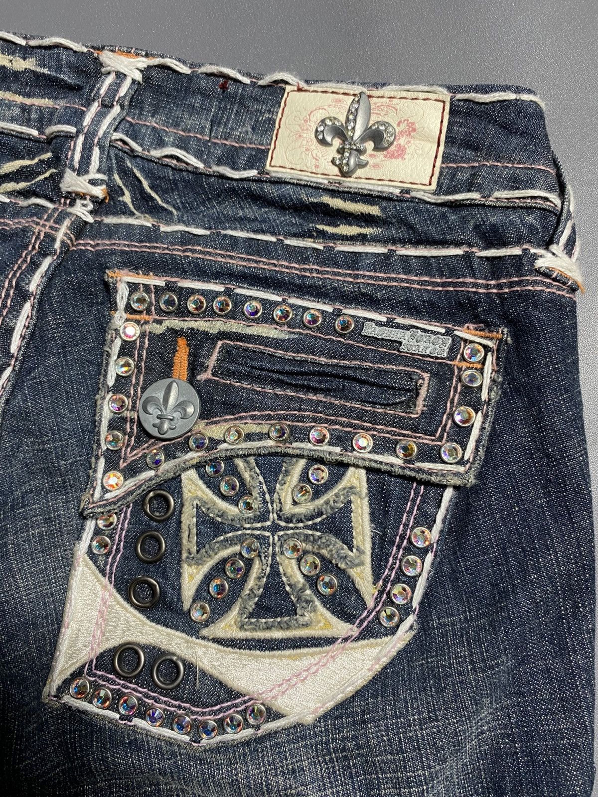 Vintage VTG Y2K 2000s Laguna Beach Jean Co Low Waist USA Made Jeans Size 25" / US 0 / IT 36 - 7 Thumbnail