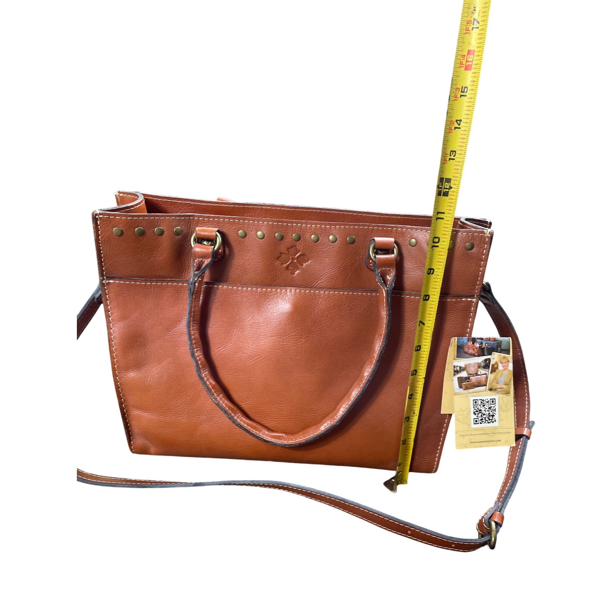 Patricia Nash Patricia Nash Womens Brown Italian Leather Handbag Shoulder Size ONE SIZE - 3 Thumbnail