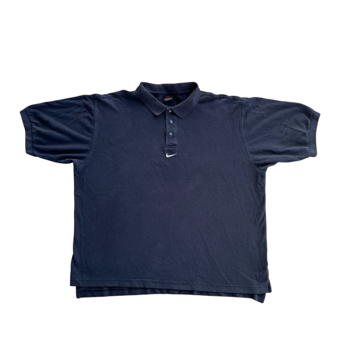 Nike Vintage Faded Black Nike Center Swoosh Polo Shirt Size XXL Size US XXL / EU 58 / 5 - 1 Thumbnail