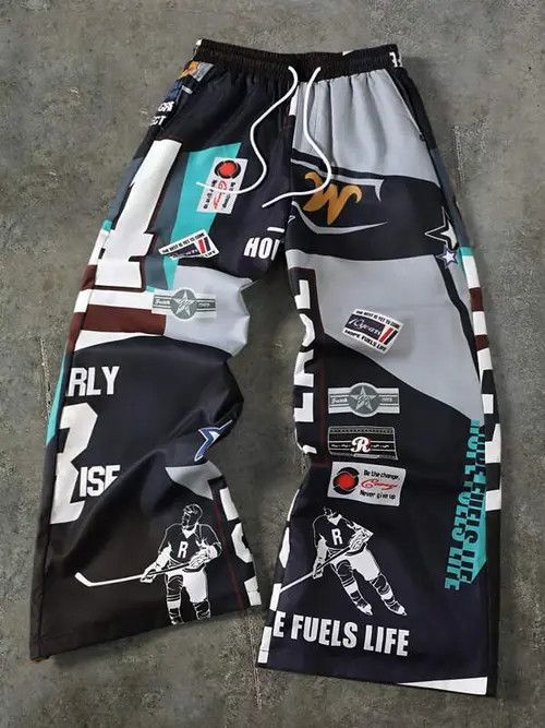Japanese Brand × Vintage Loose DRIP street Y2K Pants Size US 32 / EU 48 - 1 Thumbnail