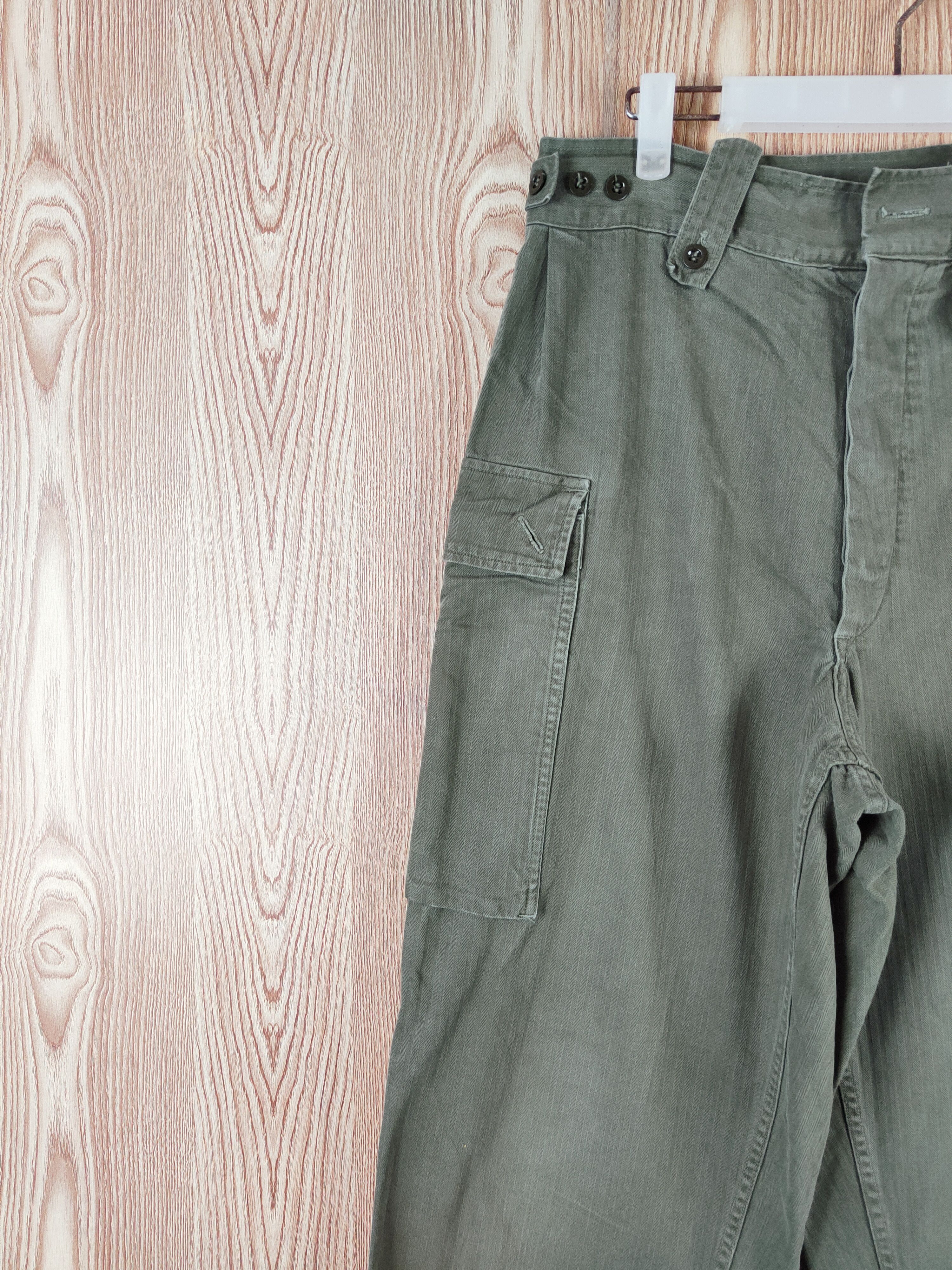 Vintage DL 80' Hv puijenbroek KL Military Tactical Cargo Pants #W395 Size US 32 / EU 48 - 3 Thumbnail