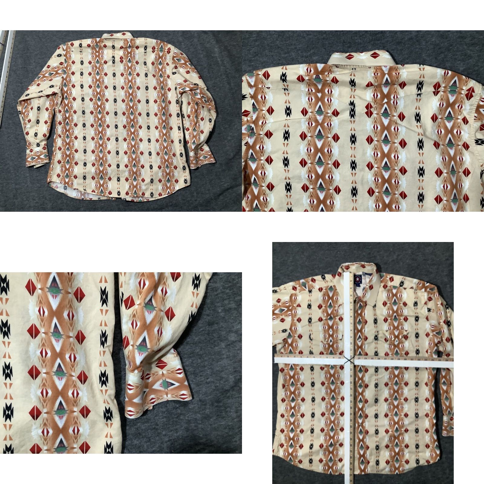Vintage VINTAGE Panhandle Slim Western Shirt Mens XL Pearl Snap Tribal Print Cowboy Rodeo Shirt Size US XL / EU 56 / 4 - 8 Thumbnail