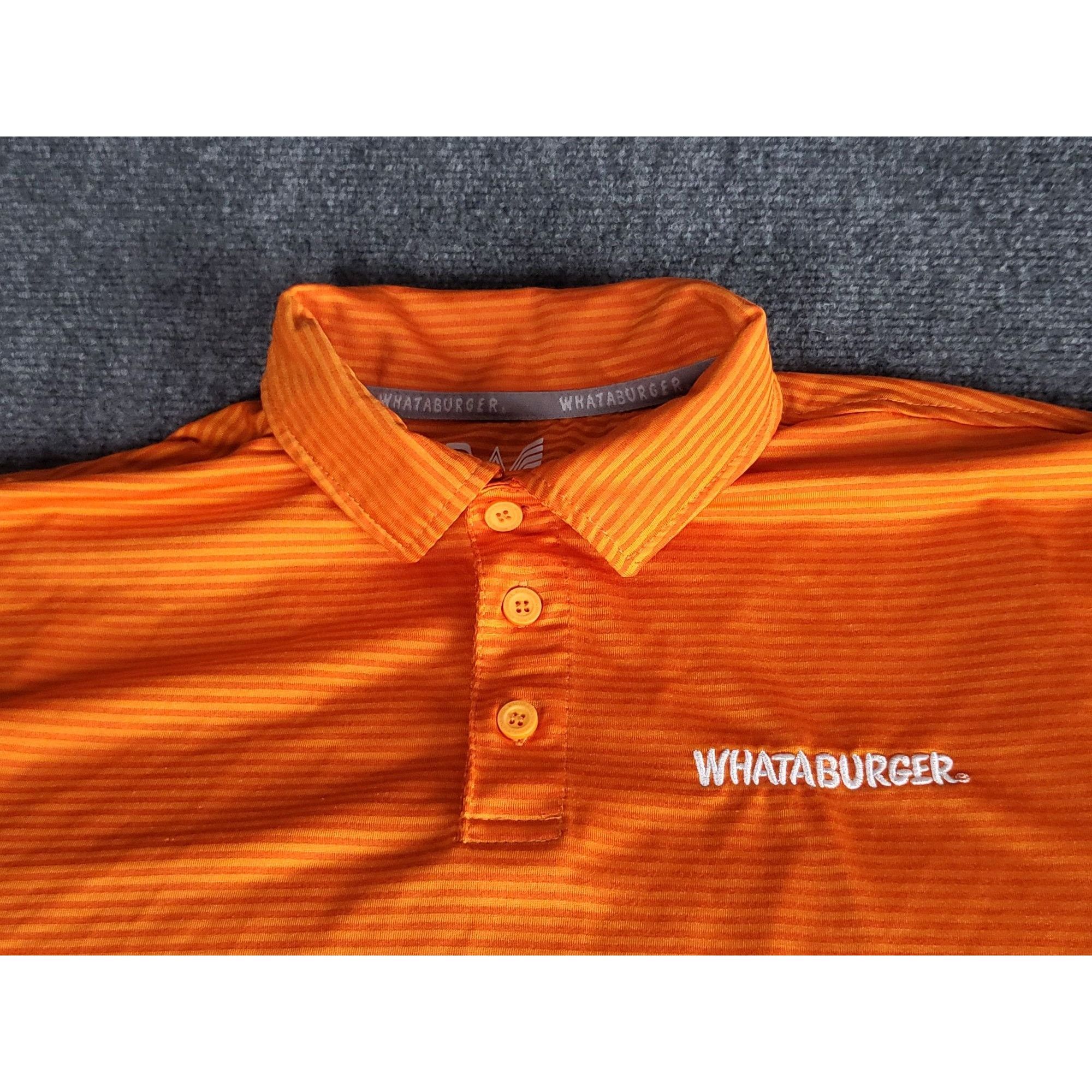 Uniform Wares Whataburger Men's Collared Polo Sz M Uniform Orange Striped Size US M / EU 48-50 / 2 - 2 Thumbnail