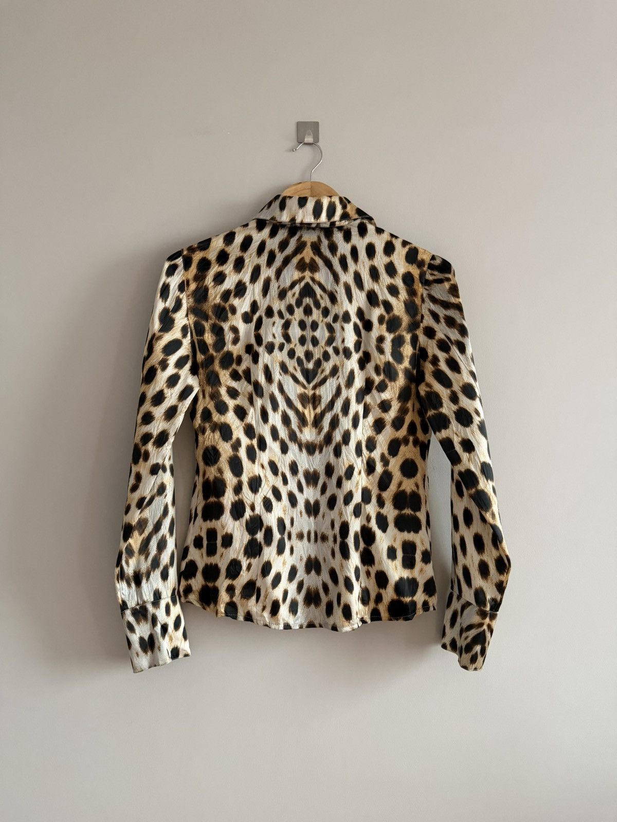 Roberto Cavalli Roberto Cavalli Vintage Leopard Print Shirt Y2K Size S / US 4 / IT 40 - 8 Thumbnail