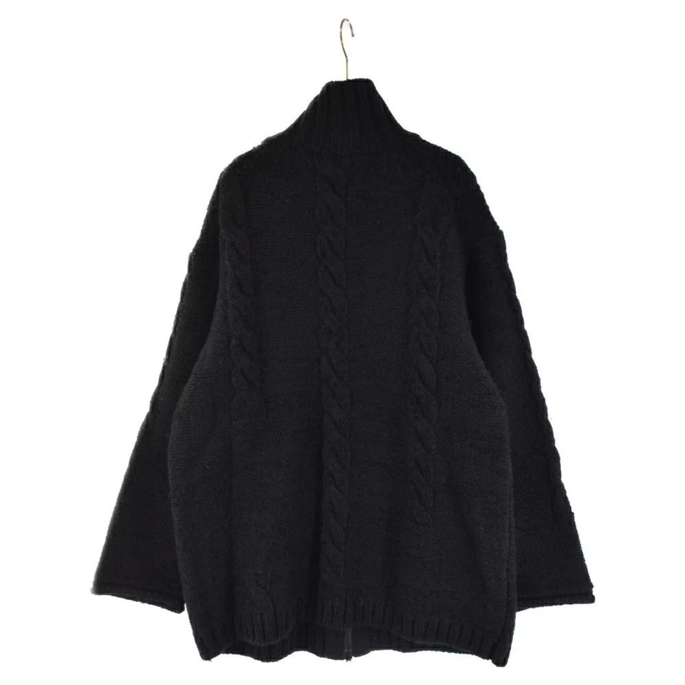 Yohji Yamamoto POUR HOMME 21AW cable knit zip up jacket