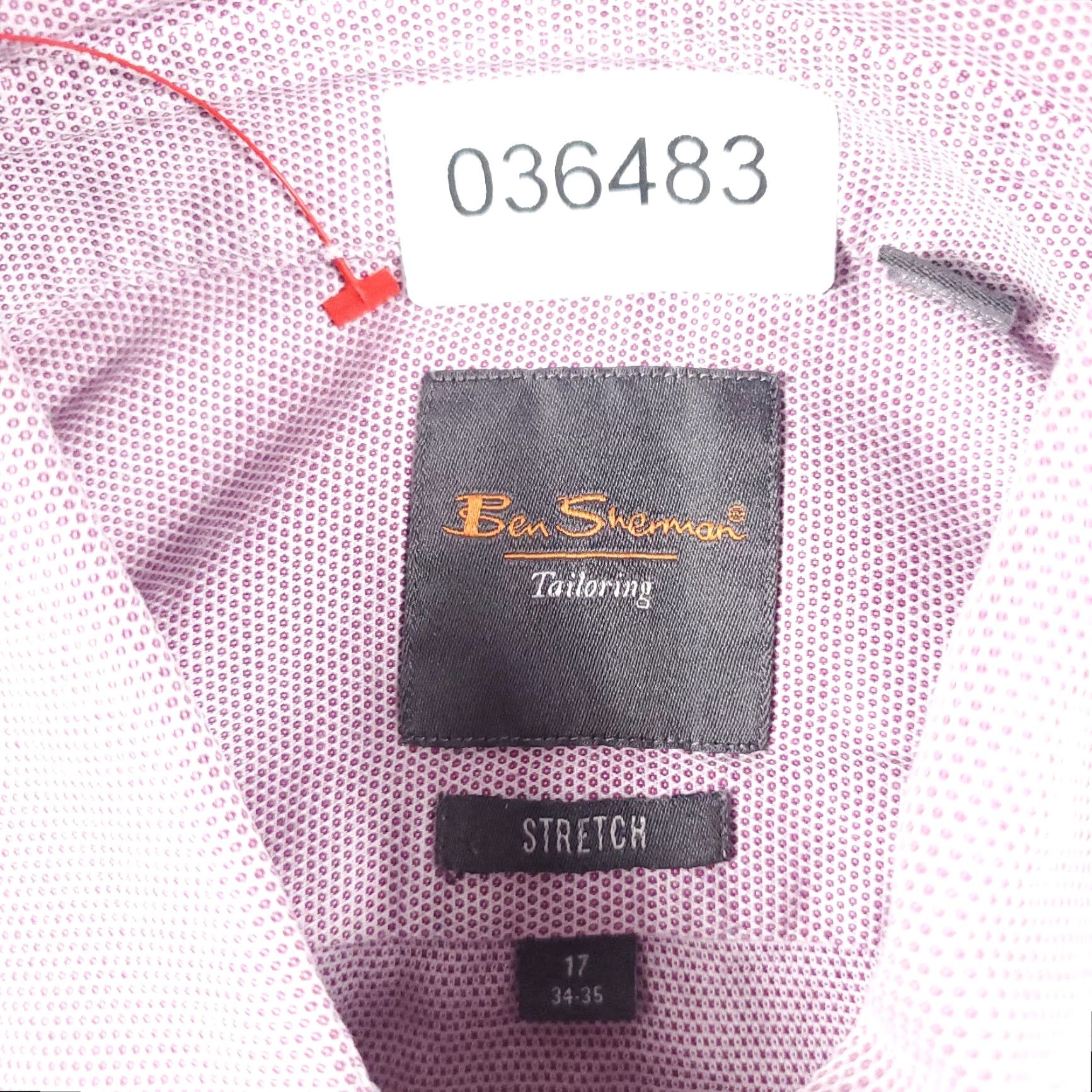 Ben Sherman VINTAGE Ben Sherman Shirt Mens Size 17 Purple Dress Button Up Long Sleeve Regular Collar Shirt Men Purple 17 100% Cotton Size 46R - 8 Thumbnail