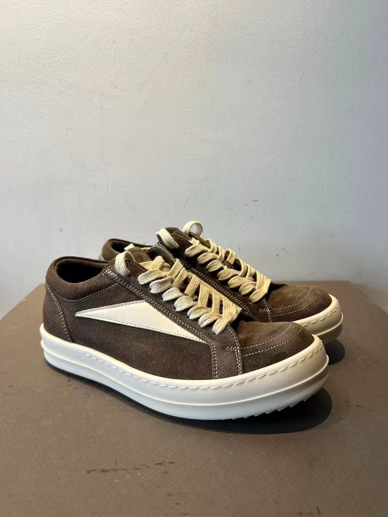 Rick Owens Rick Owens Brown Suede Sneakers Size 36 Size US 5.5 / EU 38 - 1 Thumbnail