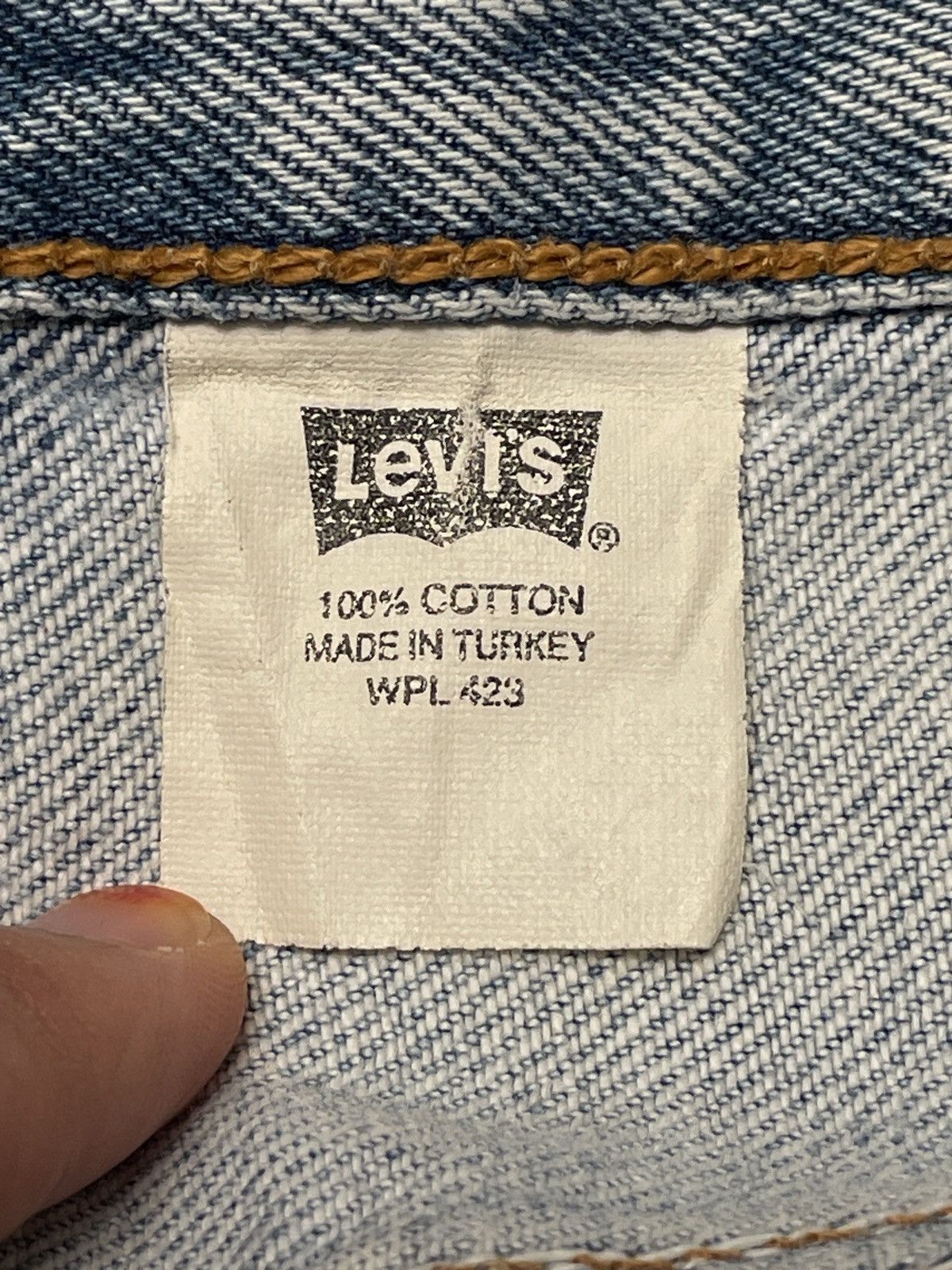 Levi's Vintage Brand Levi’s Made In Usa Patchwork Jeans 1990s Size US 30 / EU 46 - 12 Thumbnail