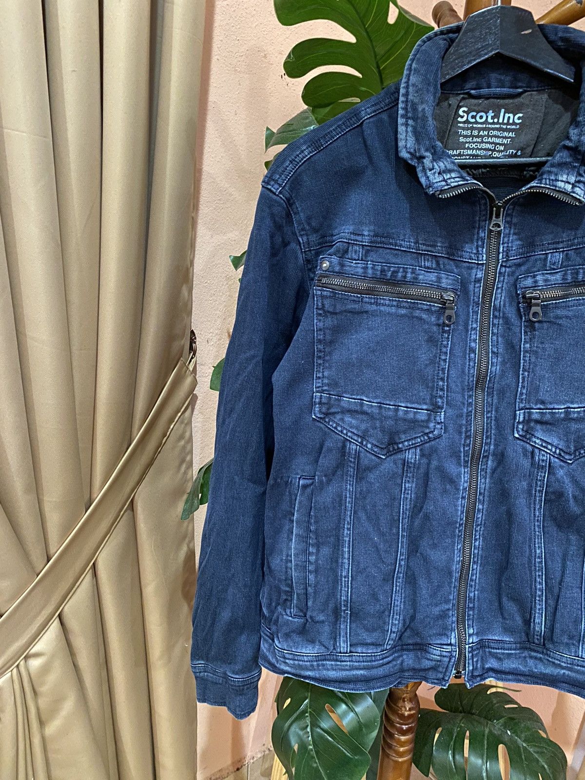 Other Scot.Inc Blue Denim Utility Jacket – Vintage Workwear Size US S / EU 44-46 / 1 - 8 Thumbnail