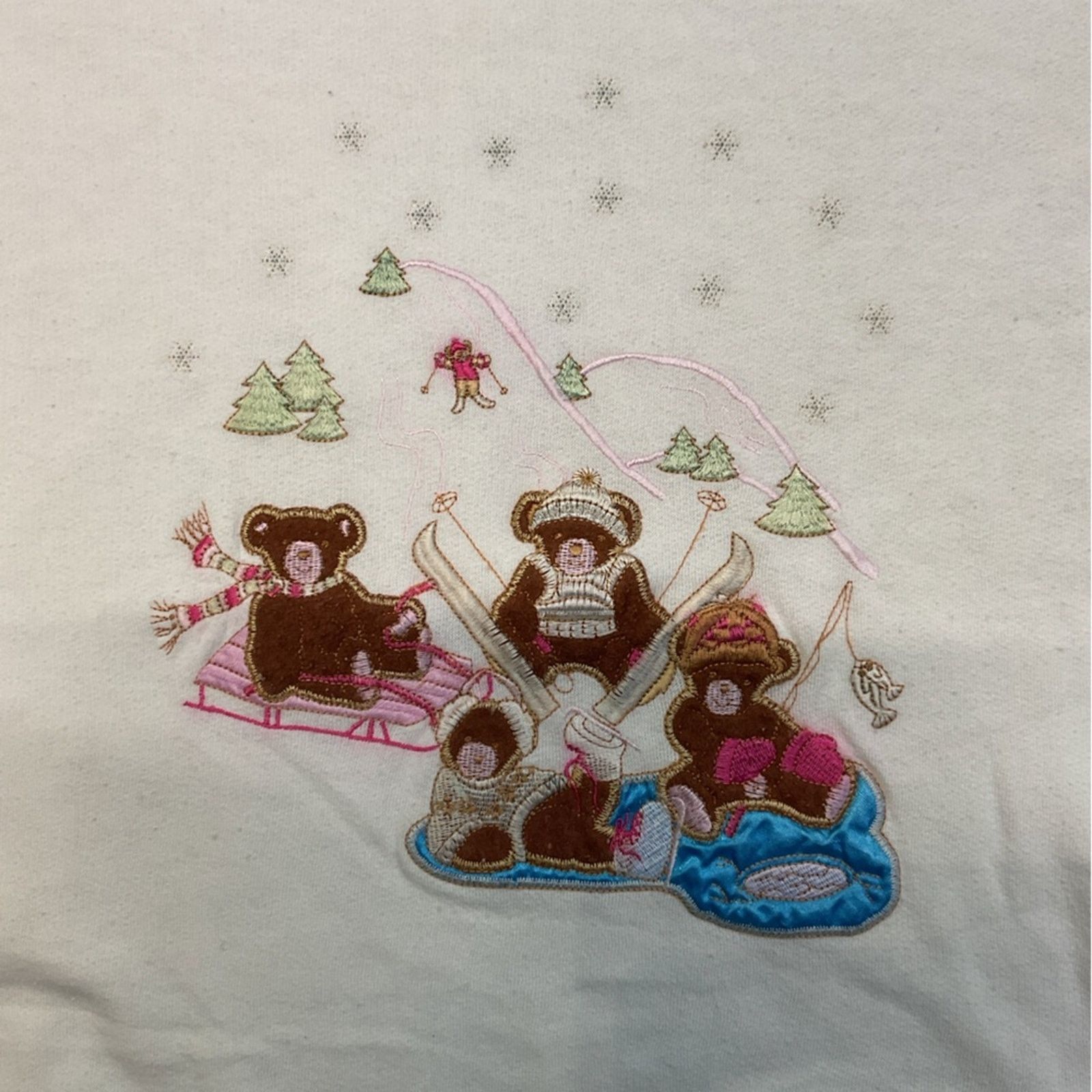 Vintage Nutcracker Embroidered Bear Christmas Sweatshirt Size M / US 6-8 / IT 42-44 - 4 Thumbnail