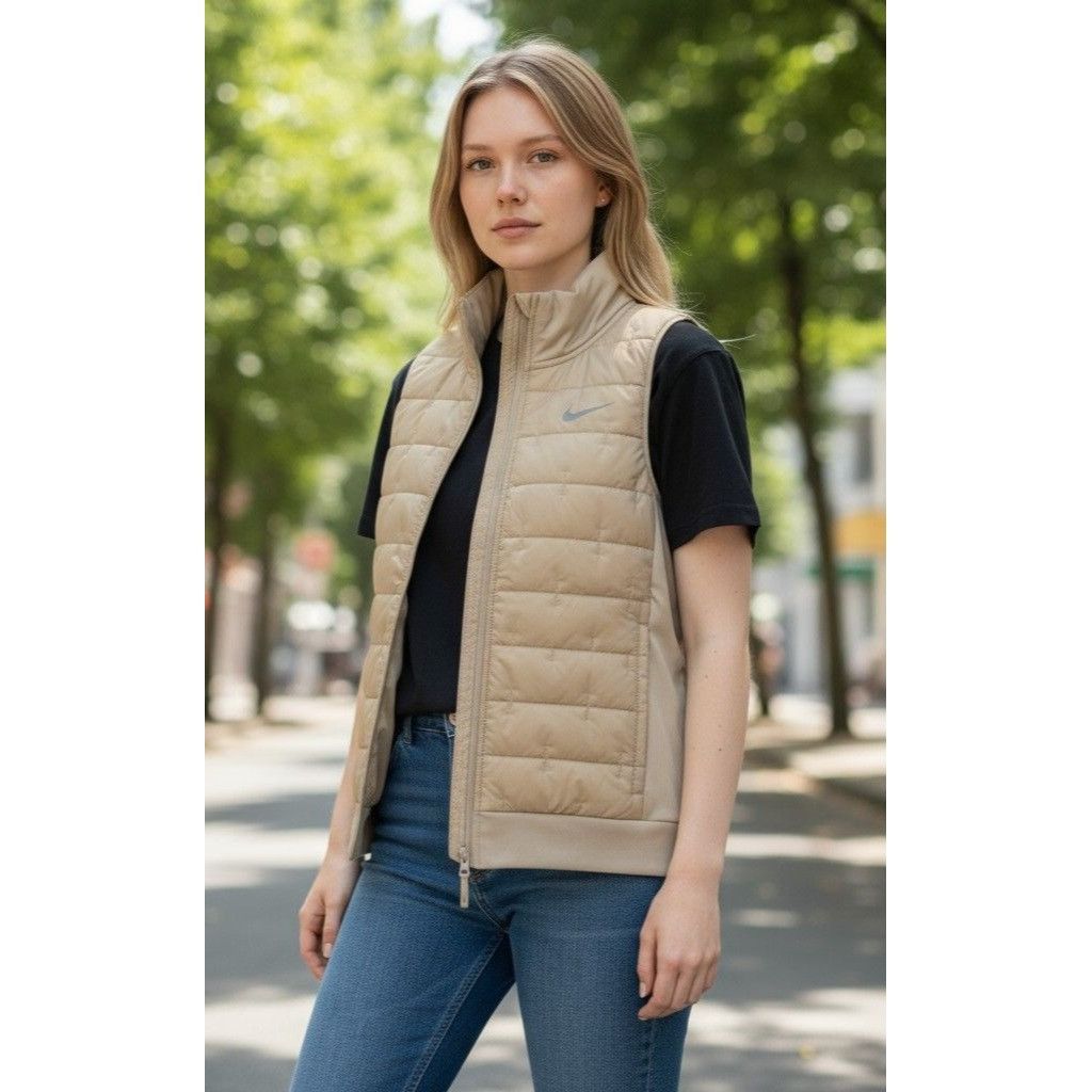 Nike Nike Therma FIT Tan Running Hiking Vest DD6084-206 Women's S Size S / US 4 / IT 40 - 1 Thumbnail