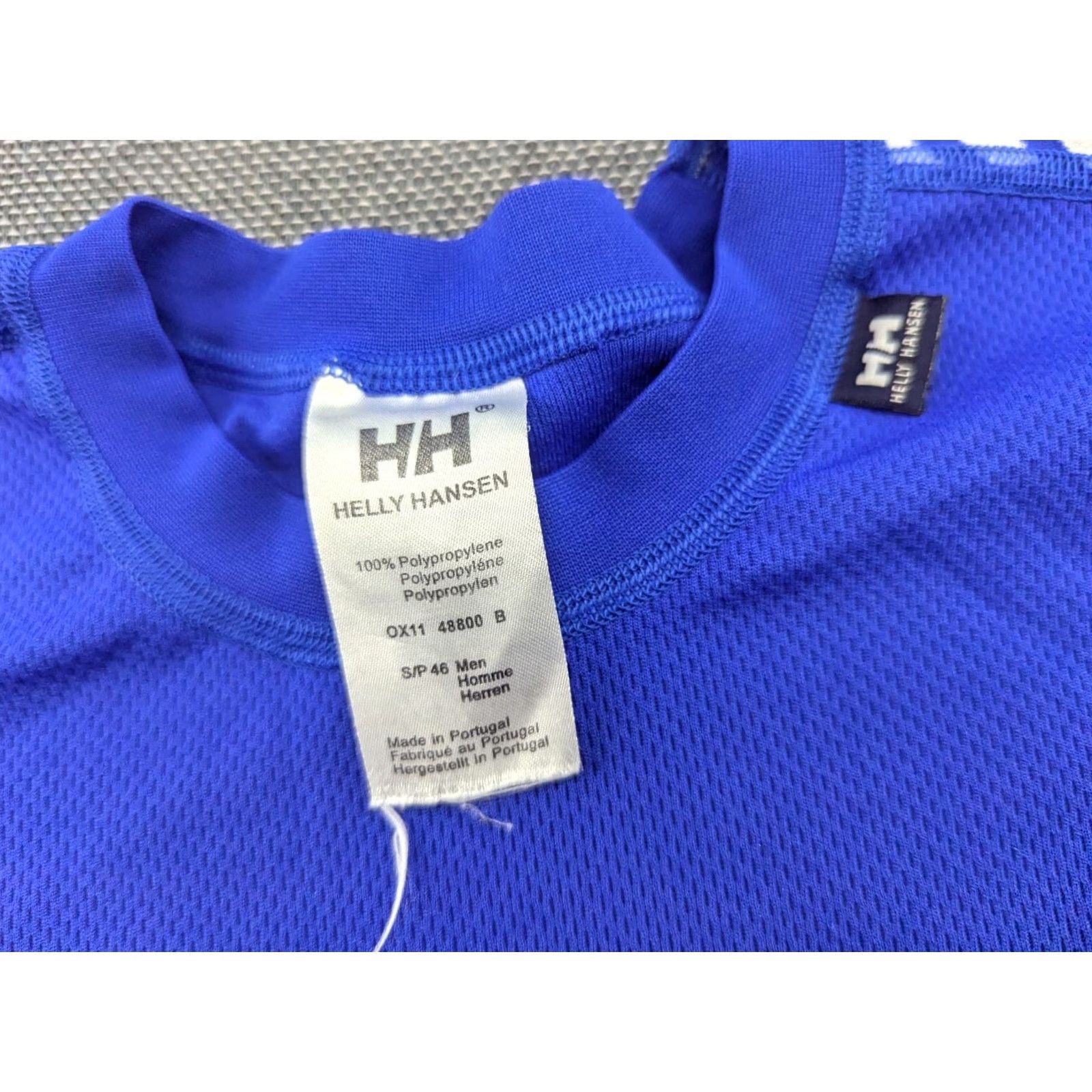 Helly Hansen Helly Hansen Base Layer Shirt Mens Small Outdoor Ski Hiking Thermal Blue Polyester T-Shirt Mens Size US S / EU 44-46 / 1 - 7 Thumbnail