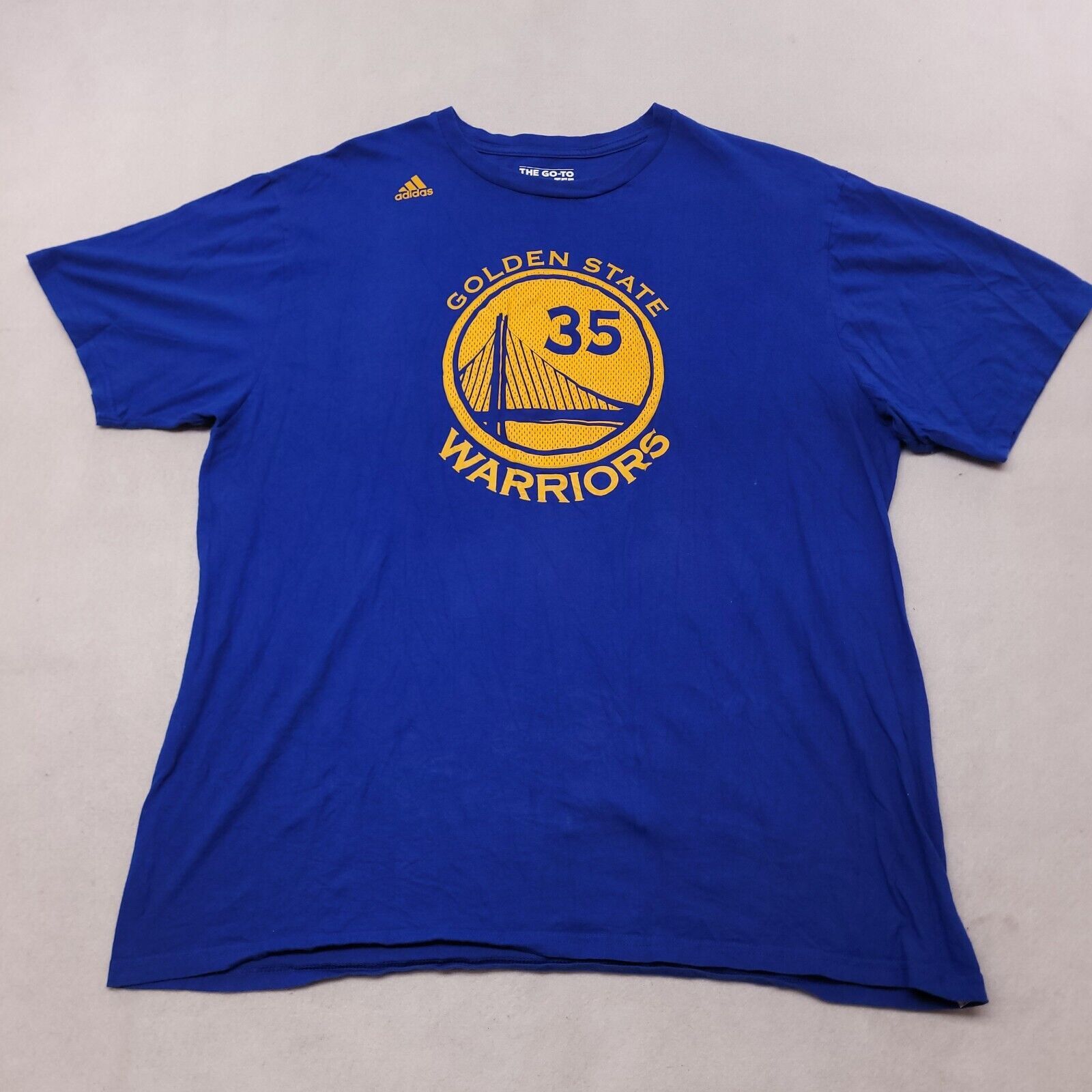 Adidas Adidas Golden State Worriors #35 Durant T-Shirt Mens Size XL Size US XL / EU 56 / 4 - 2 Thumbnail