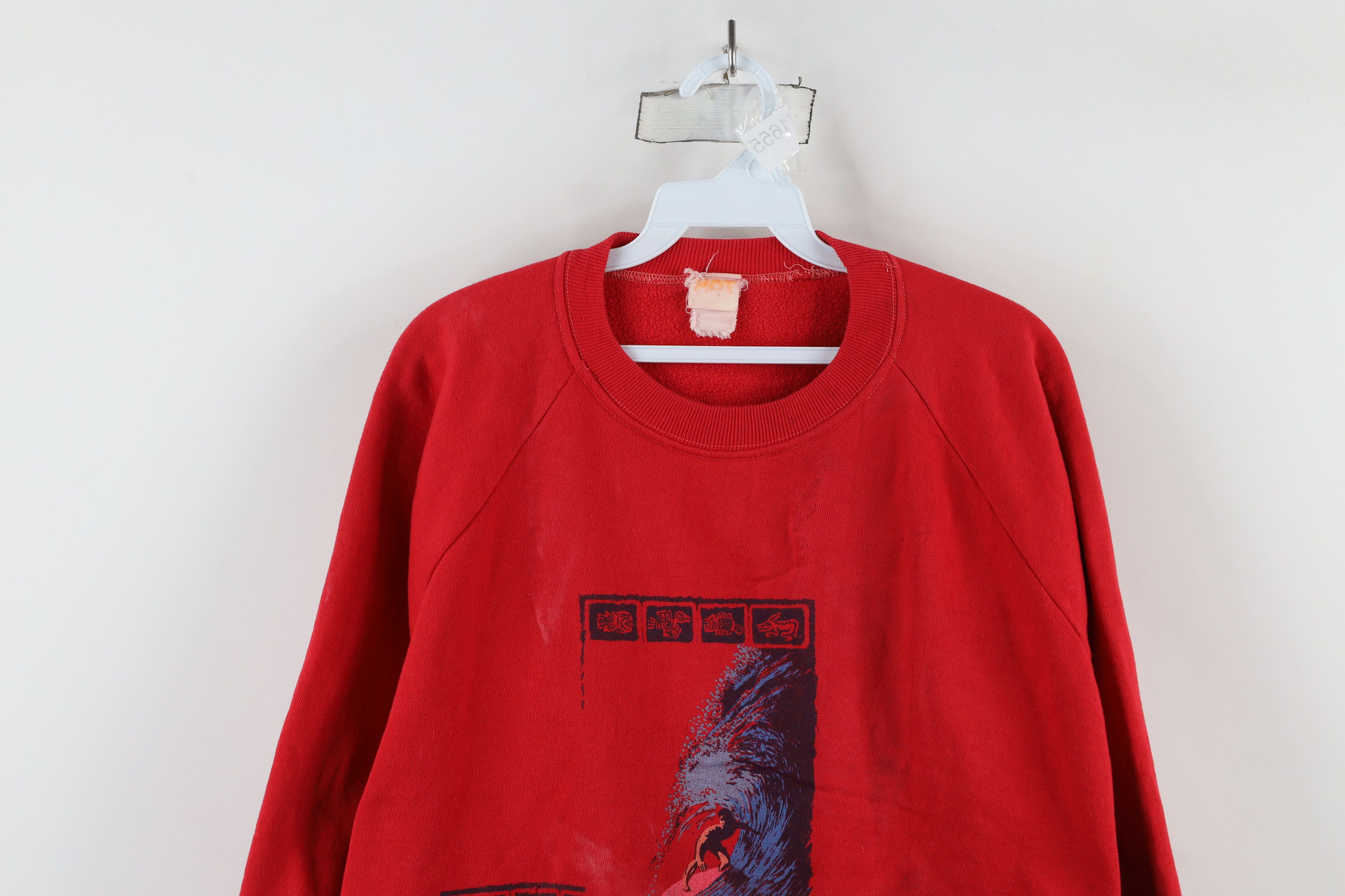 Vintage Vintage 80s Streetwear Hawaii Surfing Crewneck Sweatshirt Size US M / EU 48-50 / 2 - 2 Thumbnail
