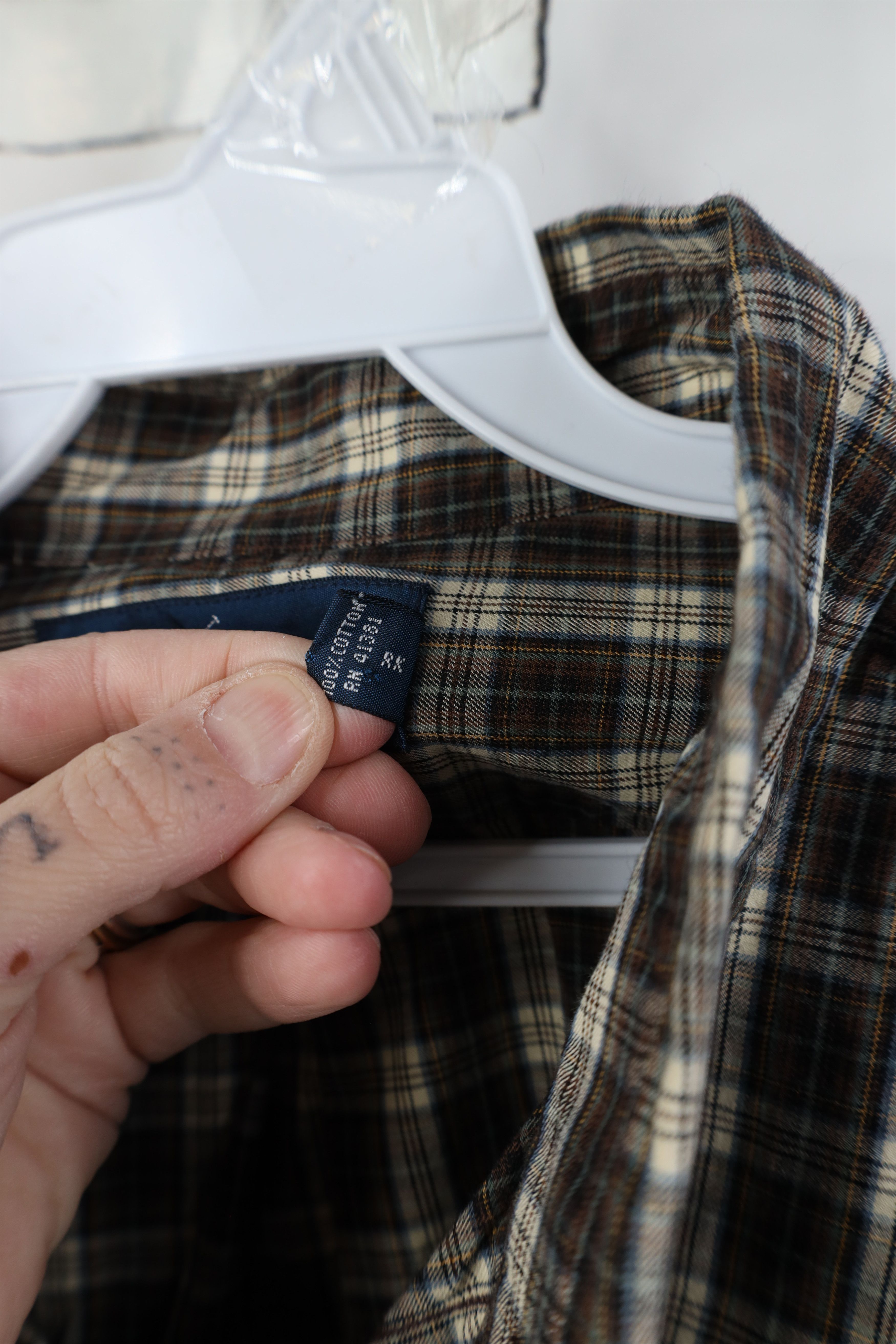Vintage Vintage 90s Streetwear Button Down Shirt Earth Tone Plaid Size US XL / EU 56 / 4 - 6 Thumbnail