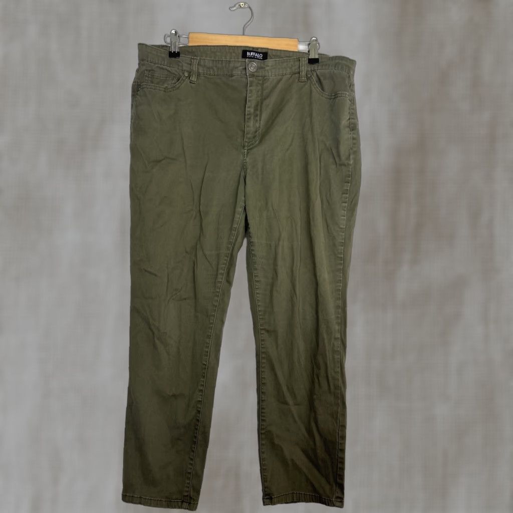 Buffalo David Bitton Buffalo David Bitton Daily Mid Skinny Ankle Stretch Green 36x26 Pants Size 25" / US 0 / IT 36 - 1 Thumbnail