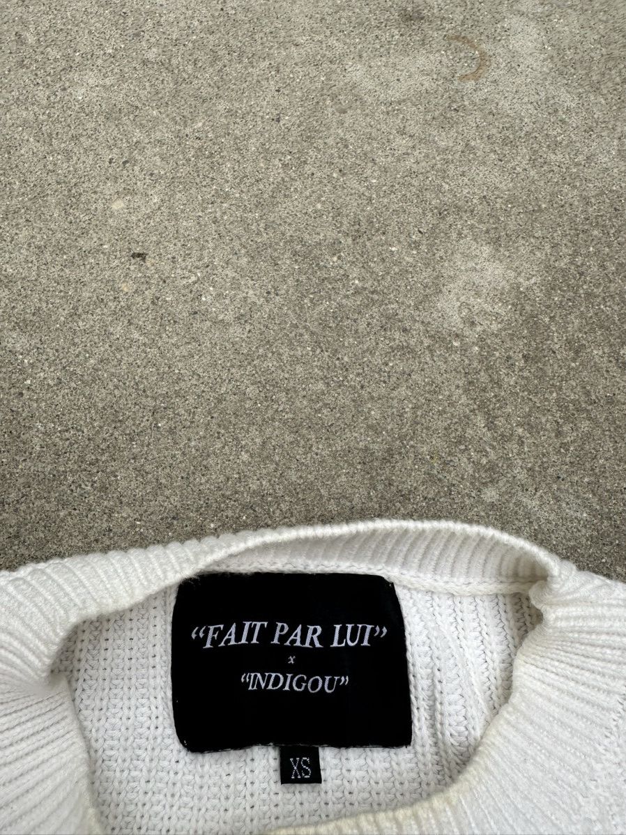 Japanese Brand Fait Par Lui x Indigou knit sweater Size US S / EU 44-46 / 1 - 3 Thumbnail