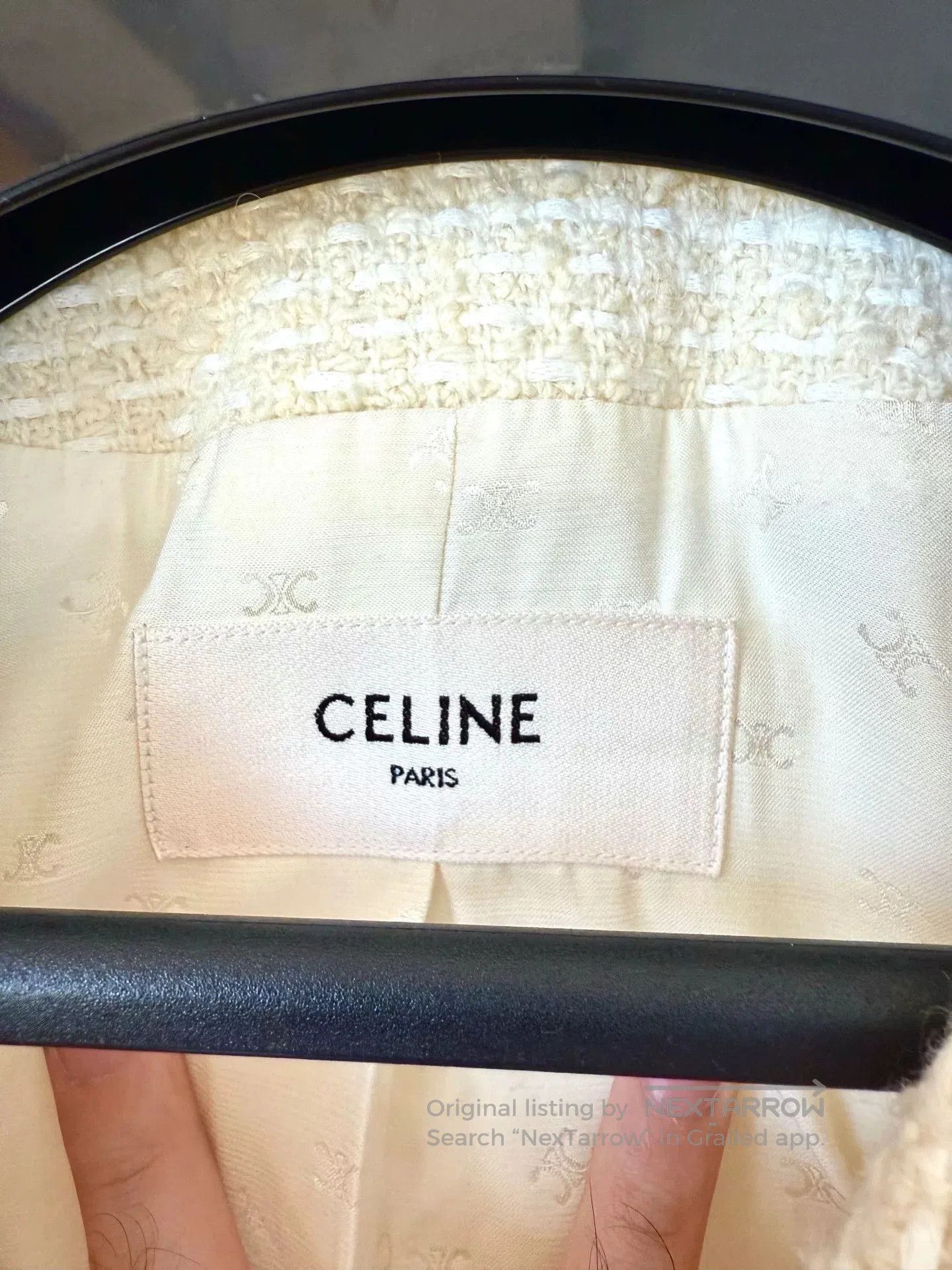 Celine celine white gold button jacket outerwear. Size M / US 6-8 / IT 42-44 - 2 Thumbnail