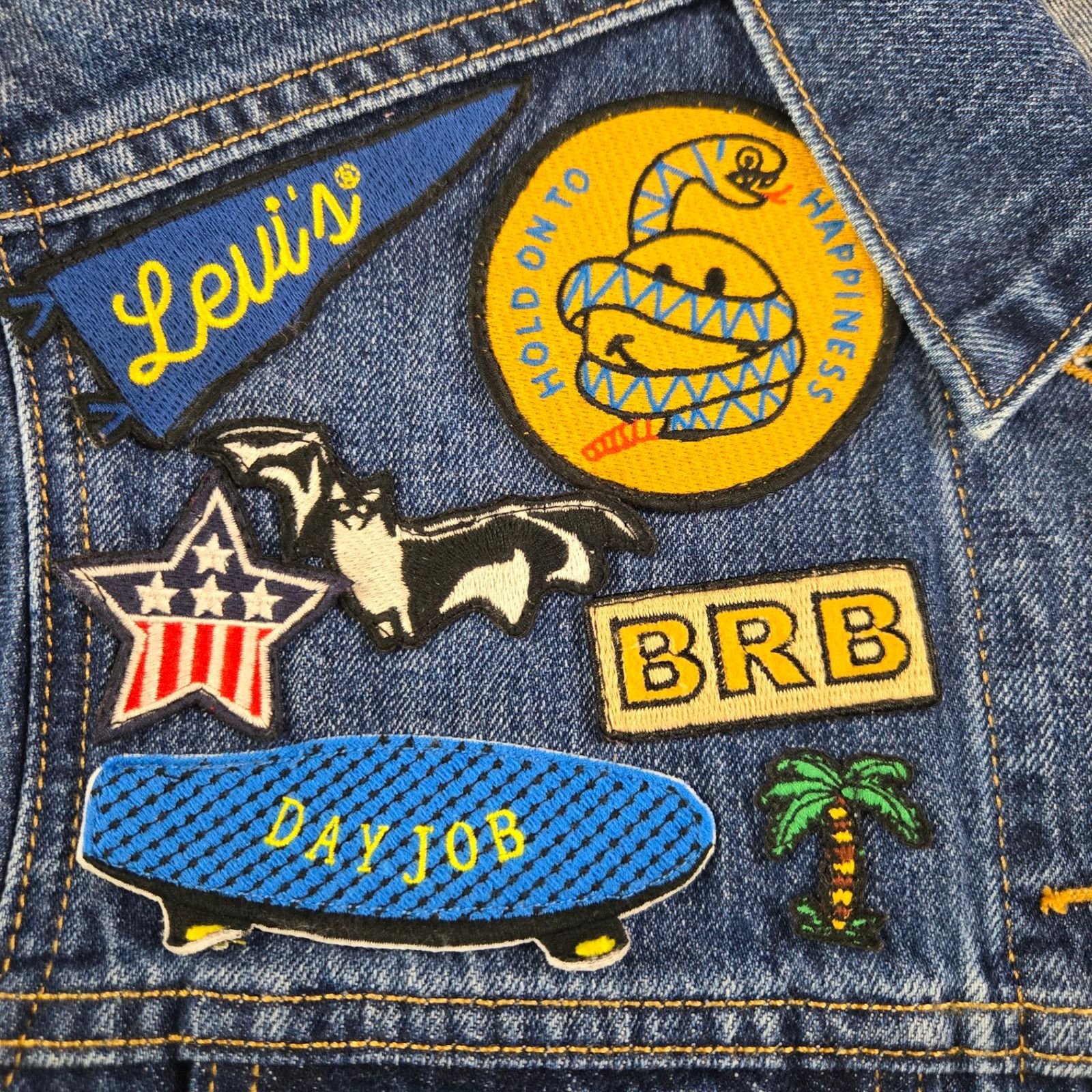 Levi's Levi’s Trucker Jean Jacket Patchwork Americana Size XS Size XS / US 0-2 / IT 36-38 - 8 Thumbnail