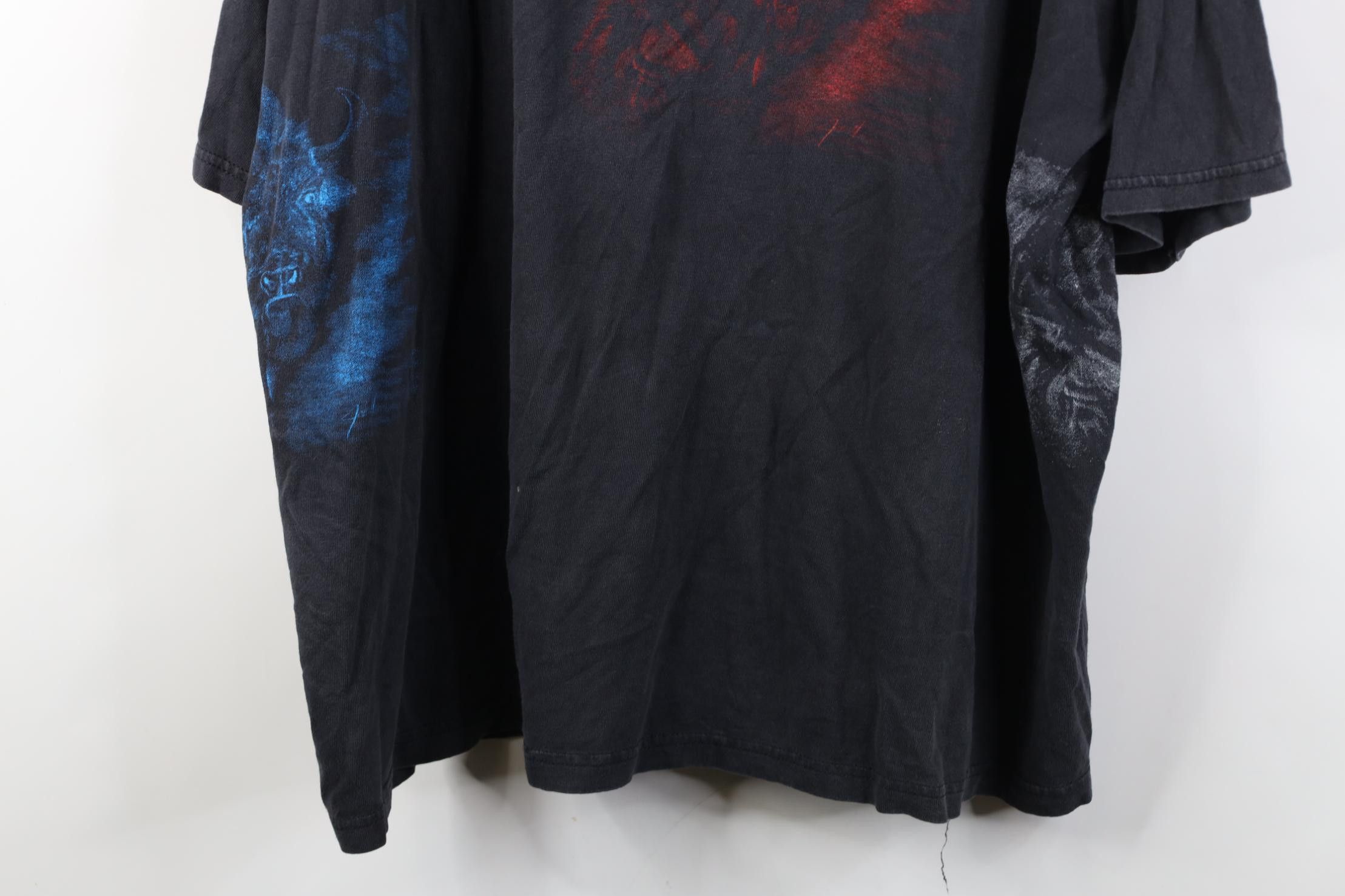 Vintage Vintage 90s Y2K Native American Bison Buffalo Print T-Shirt Size US XXL / EU 58 / 5 - 3 Thumbnail