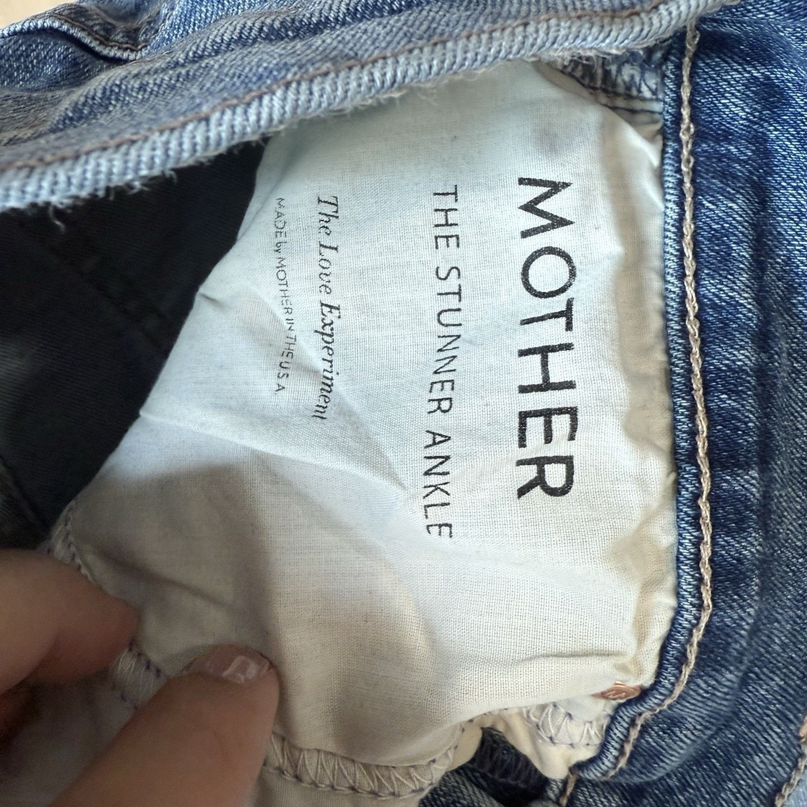 MOTHER Mother Stunner Ankle Jeans Women's 26 Blue Medium Wash Boho Size 26" / US 2 / IT 38 - 6 Thumbnail