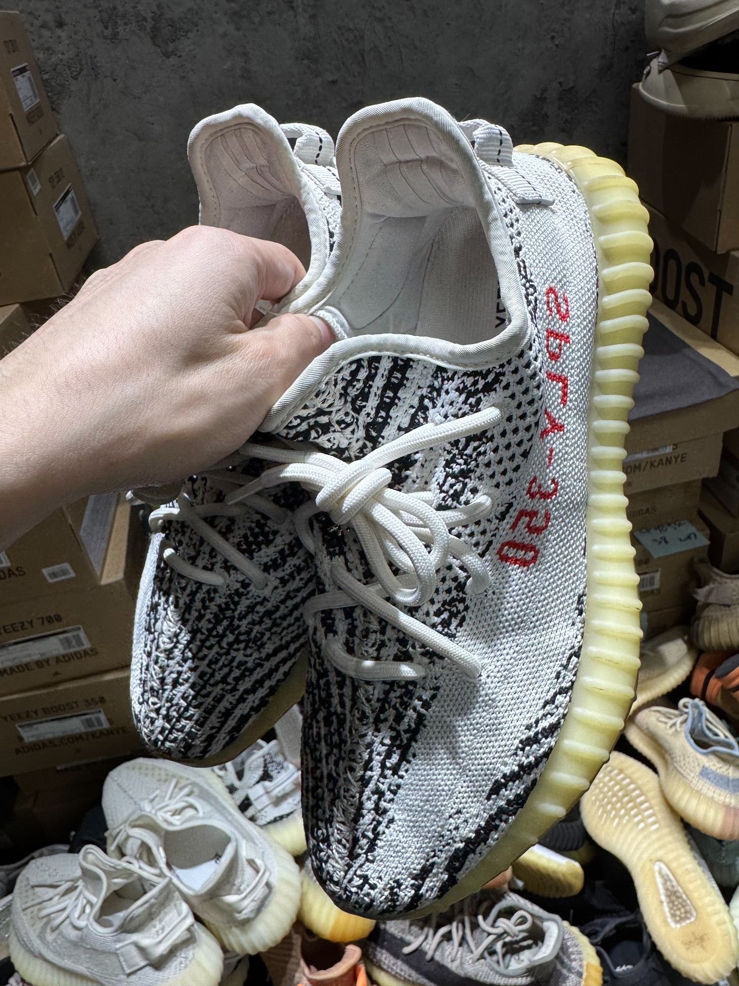 Adidas Adidas YEEZY350 White Lowtop Sneakers 41 Men Size US 8.5 / EU 41-42 - 1 Thumbnail
