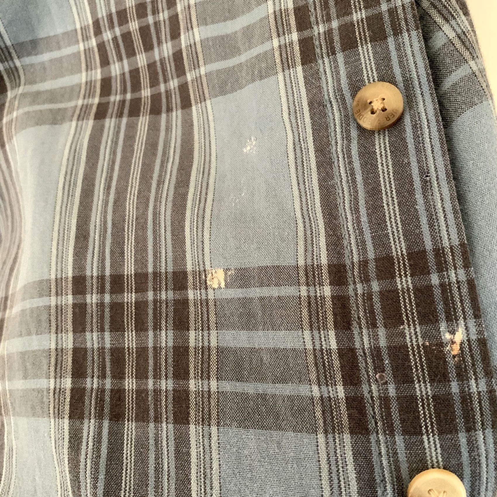 Eddie Bauer Eddie Bauer Button-Up Shirt Men Long Sleeve Plaid Blue L SZ L Mens, Button-Up, Regular, Blue Plaid, 632 Size US L / EU 52-54 / 3 - 5 Thumbnail
