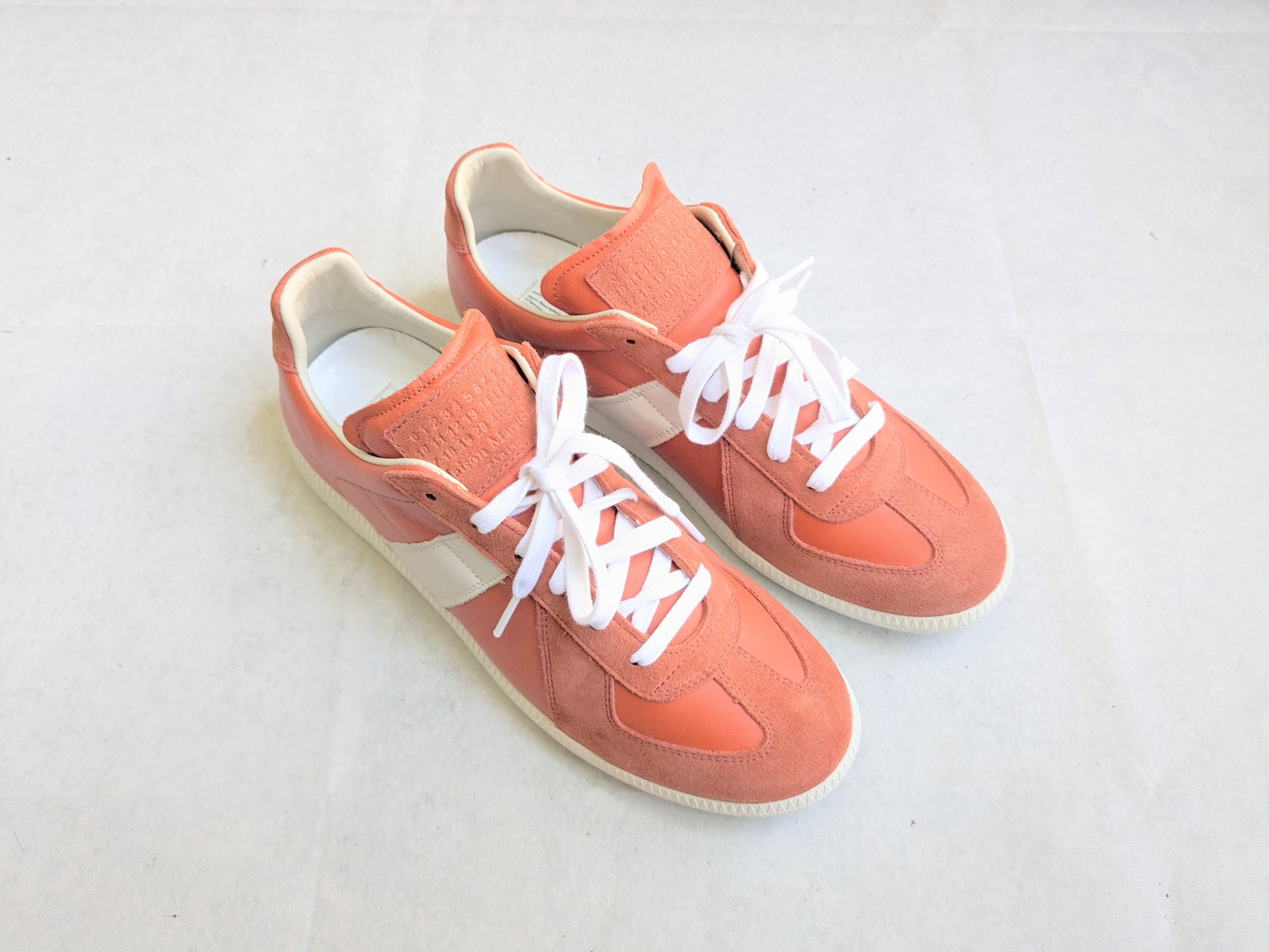 Maison Margiela Maison Margiela GAT Replica Orange White 9 42 Low Tops Size US 9 / EU 42 - 4 Thumbnail
