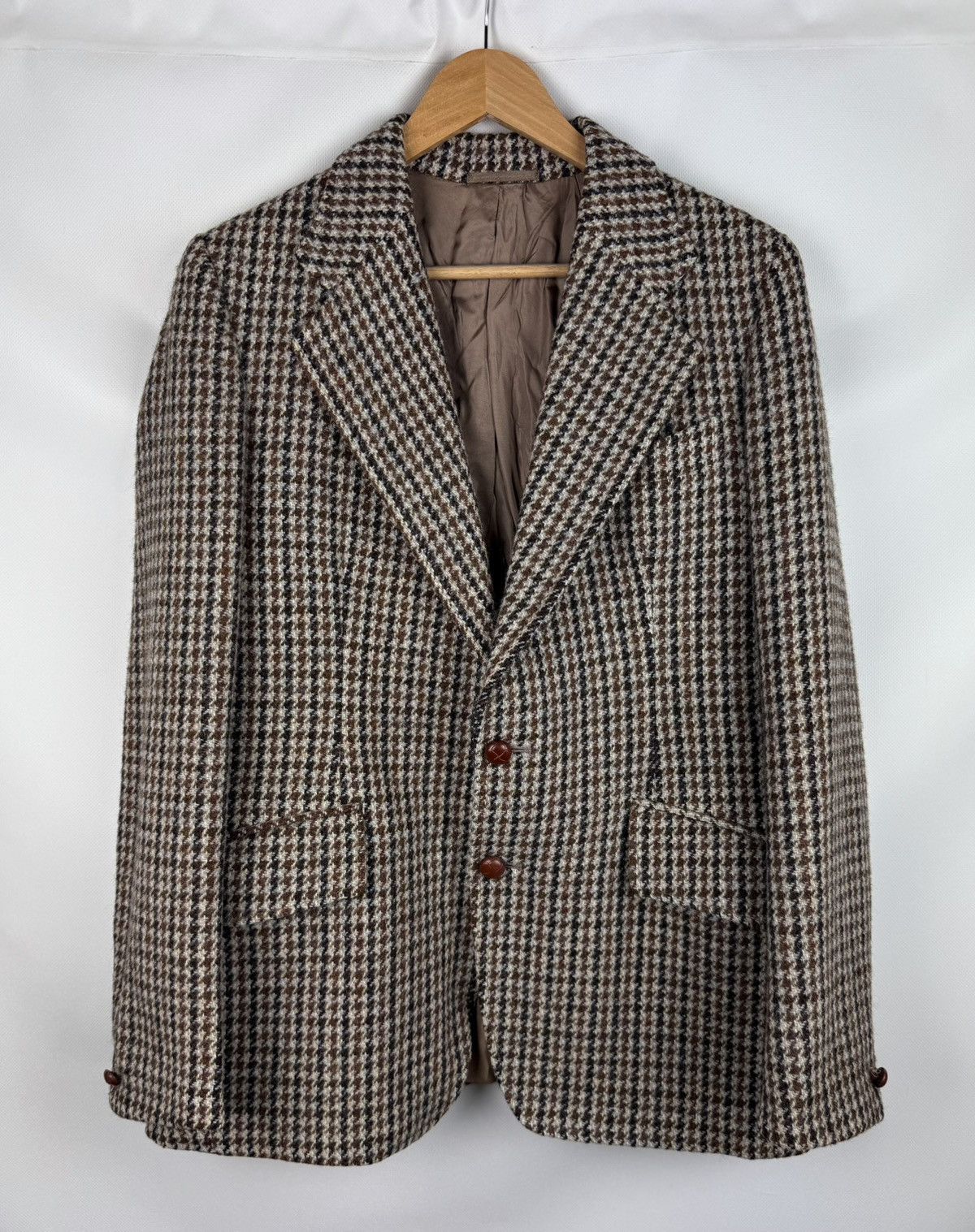 Harris Tweed Harris Tweed Vintage Herringbone Blazer Jacket Sportcoat Size 40R - 1 Thumbnail