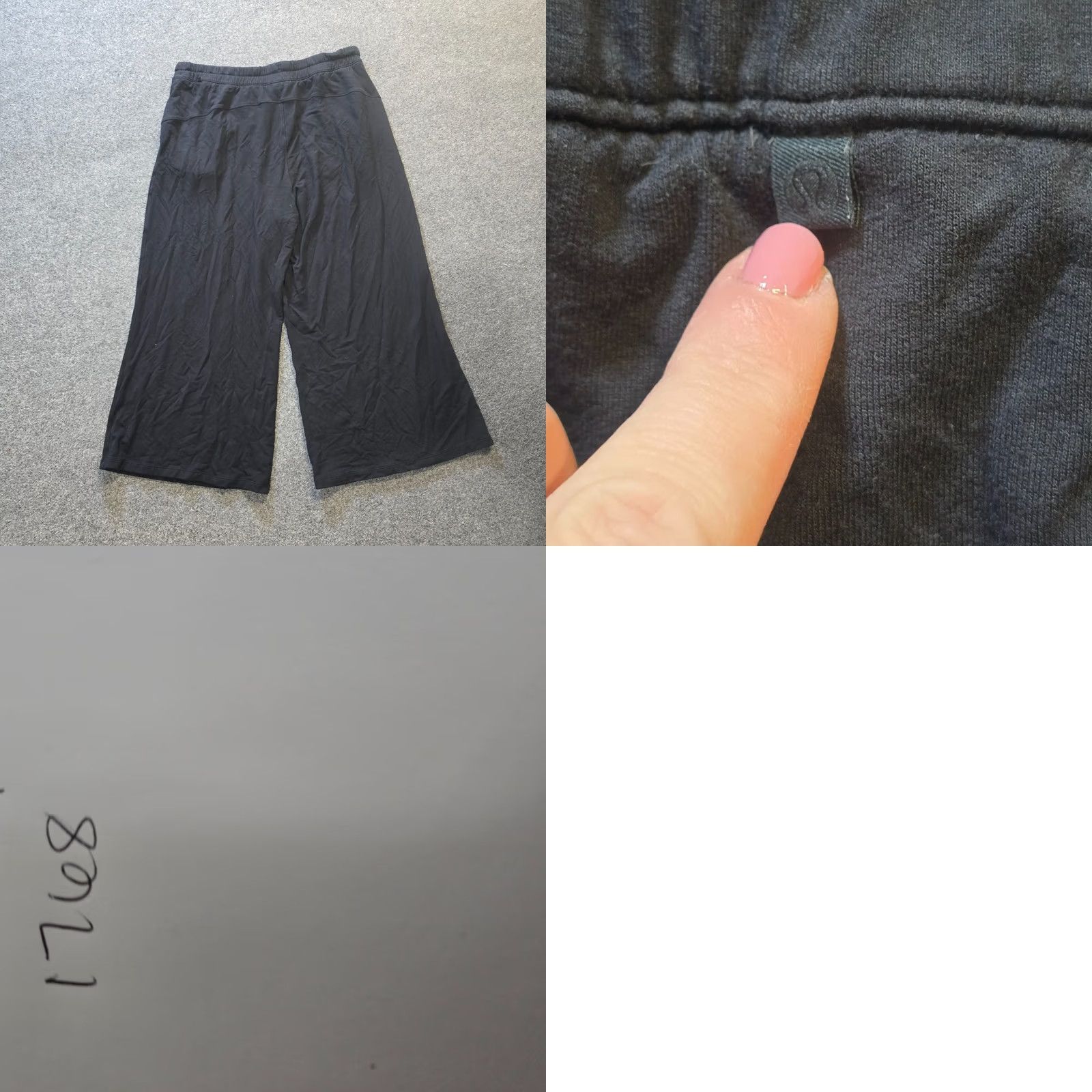 Lululemon Lululemon Pants Womens Size 12 Black Bound To Bliss High Rise Cropped Casual Wide-Leg Yoga Pockets Cropped Pure Athleisure Collection Size 34" / US 12 / IT 48 - 8 Thumbnail
