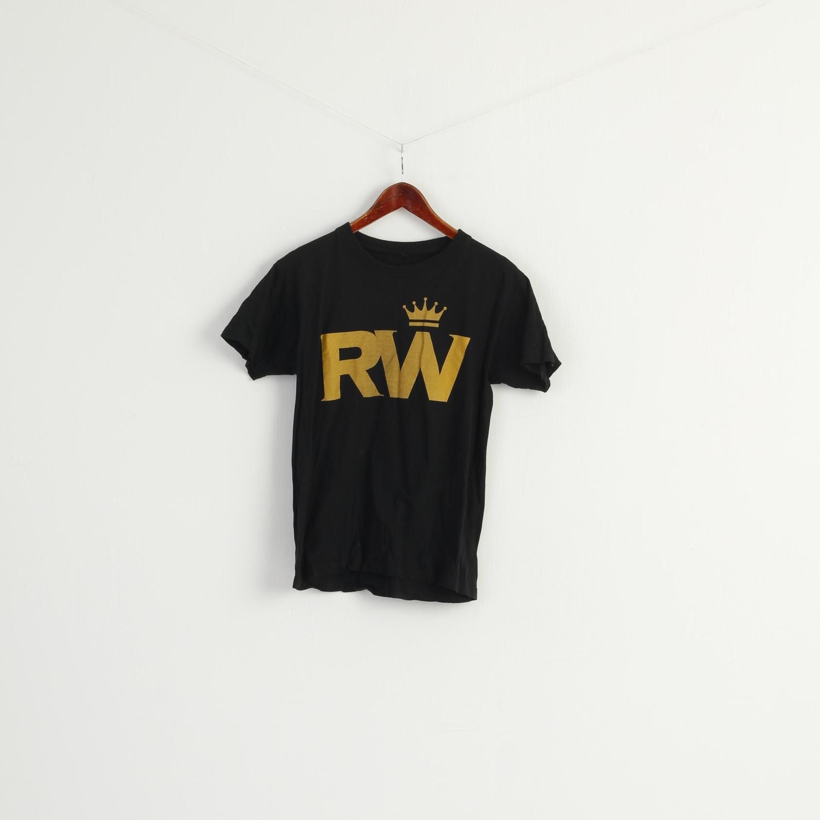 Band Tees × Other Vintage Women M Shirt Black Cotton Robbie Williams 0933 Size M / US 6-8 / IT 42-44 - 1 Thumbnail