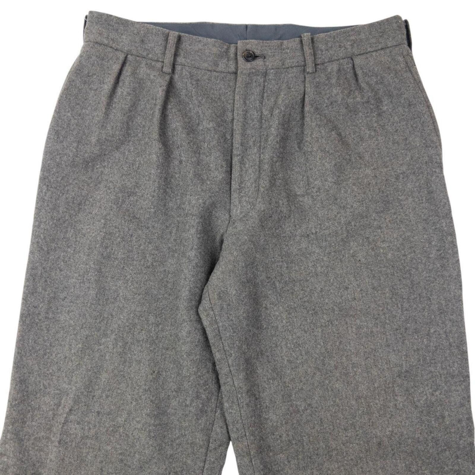 Issey Miyake Vintage 2000s Issey Miyake White Label Wool Trousers SizeW30 Size US 30 / EU 46 - 2 Thumbnail