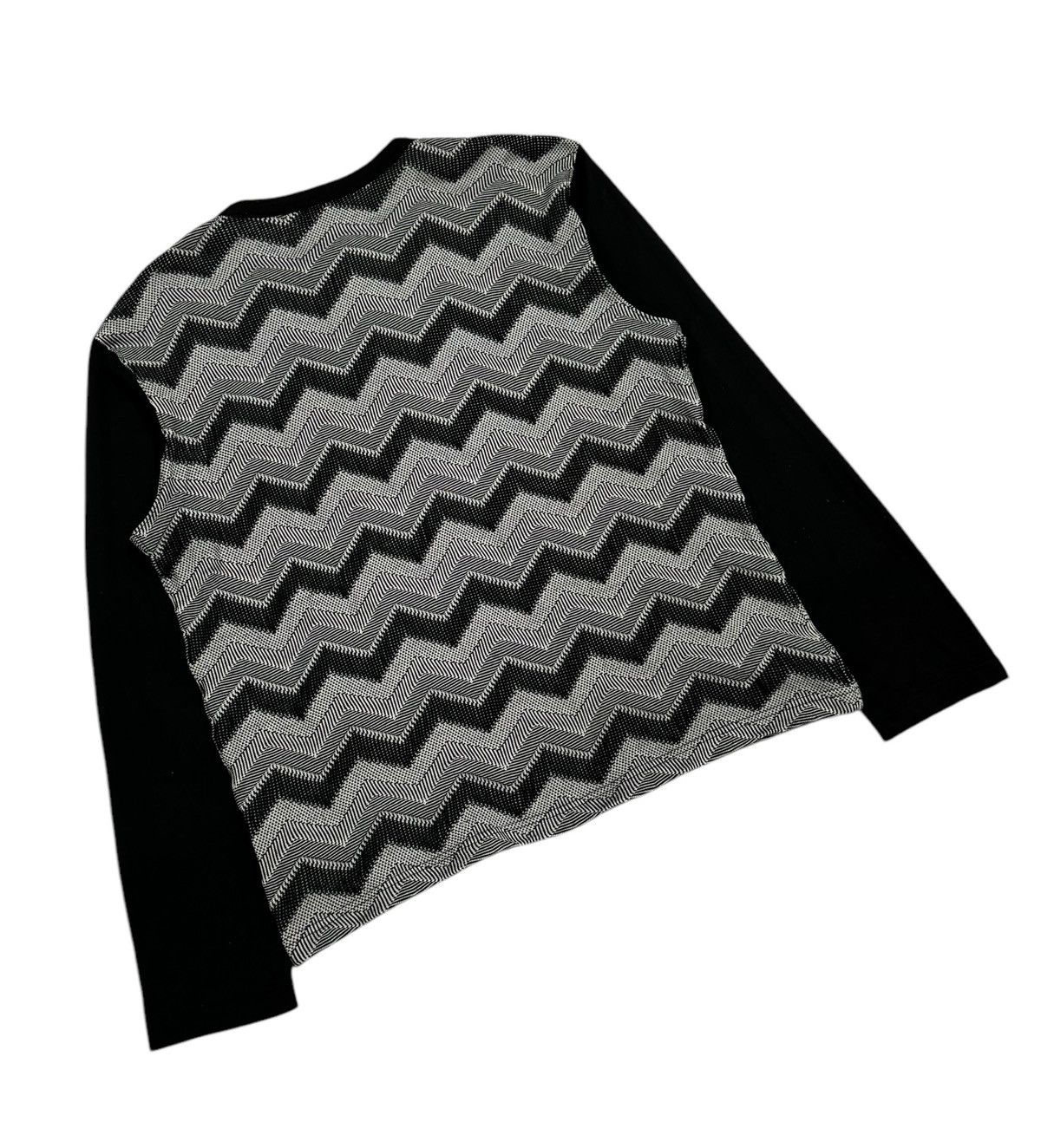 Comme des Garcons Homme × Comme des Garcons Homme Plus AD2016 Comme Des Garcons Hybrid Geometry Striped L/S Tee Size US M / EU 48-50 / 2 - 10 Thumbnail