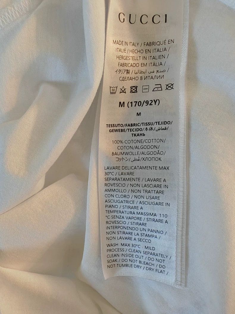 Gucci Gucci24ss Pink Letter Logo Short-sleeved T-shirt 2503-Nexta Size M / US 6-8 / IT 42-44 - 6 Thumbnail