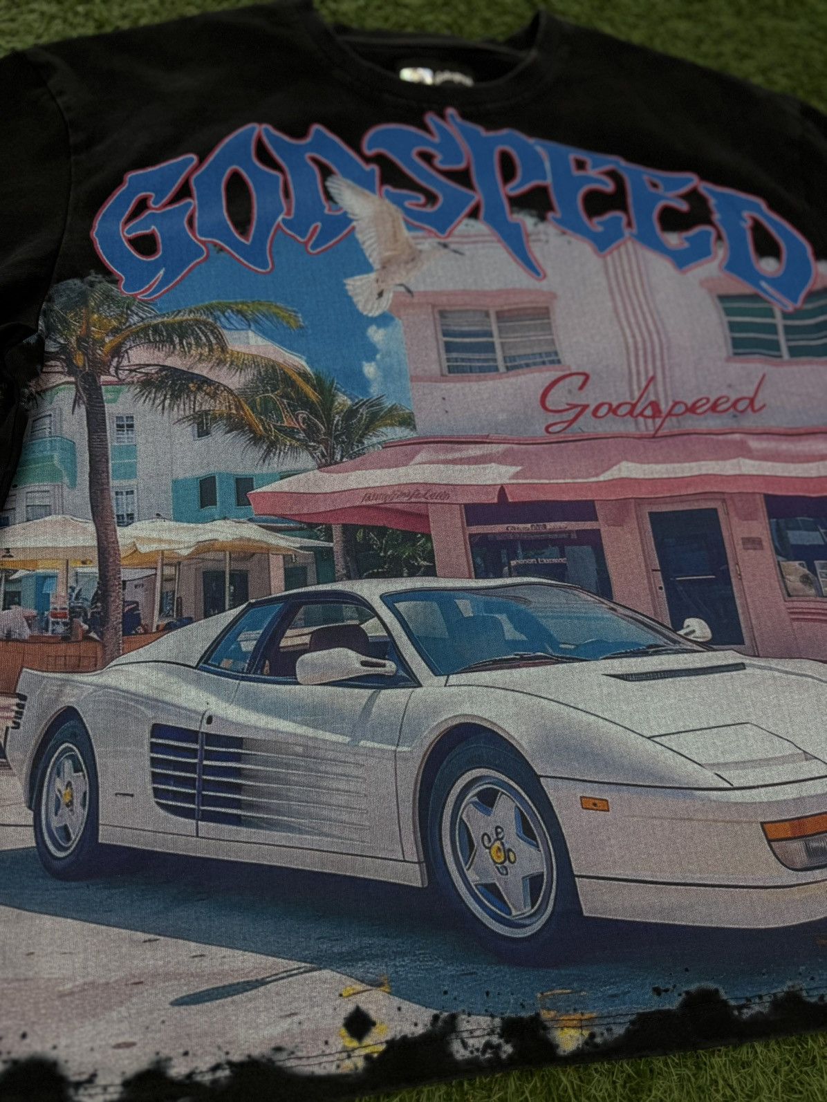 Godspeed Godspeed Black Miami Car Tee Shirt Size XL (NEW) Size US XL / EU 56 / 4 - 3 Thumbnail