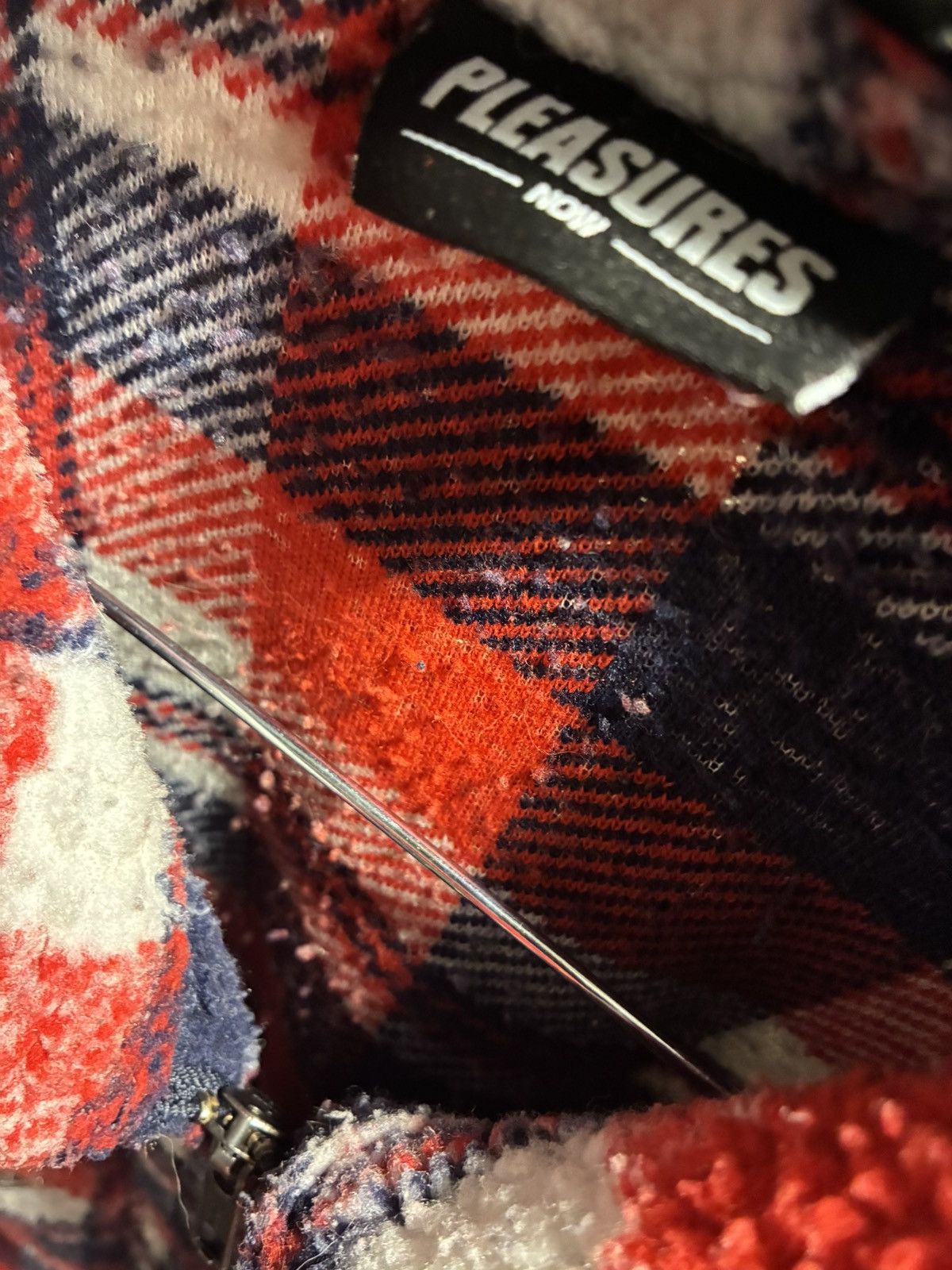 Pleasures Pleasures Plaid Sherpa Size US L / EU 52-54 / 3 - 3 Thumbnail