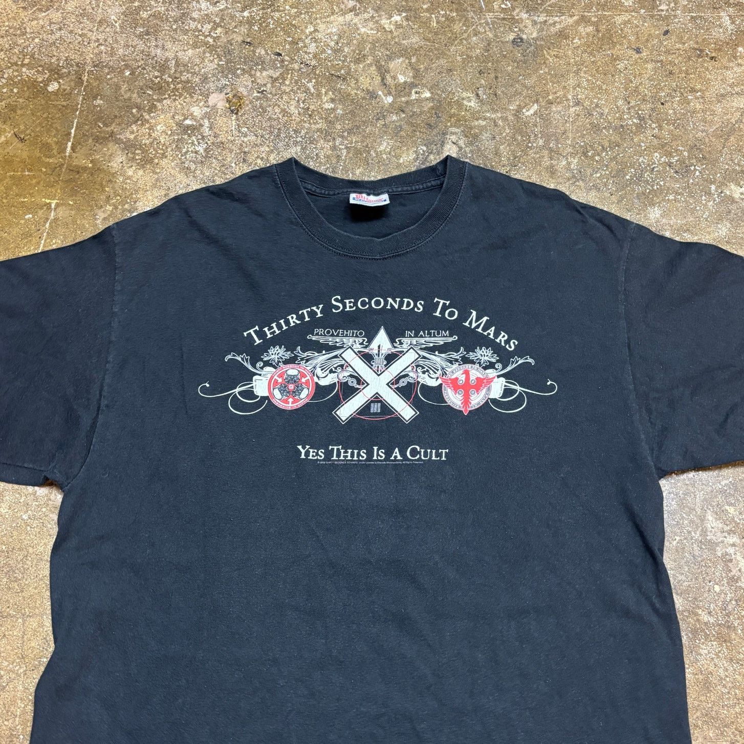Band Tees × Hanes 30 Seconds To Mars 2008 A Beautiful Lie Cult Shirt Large Size US L / EU 52-54 / 3 - 2 Thumbnail